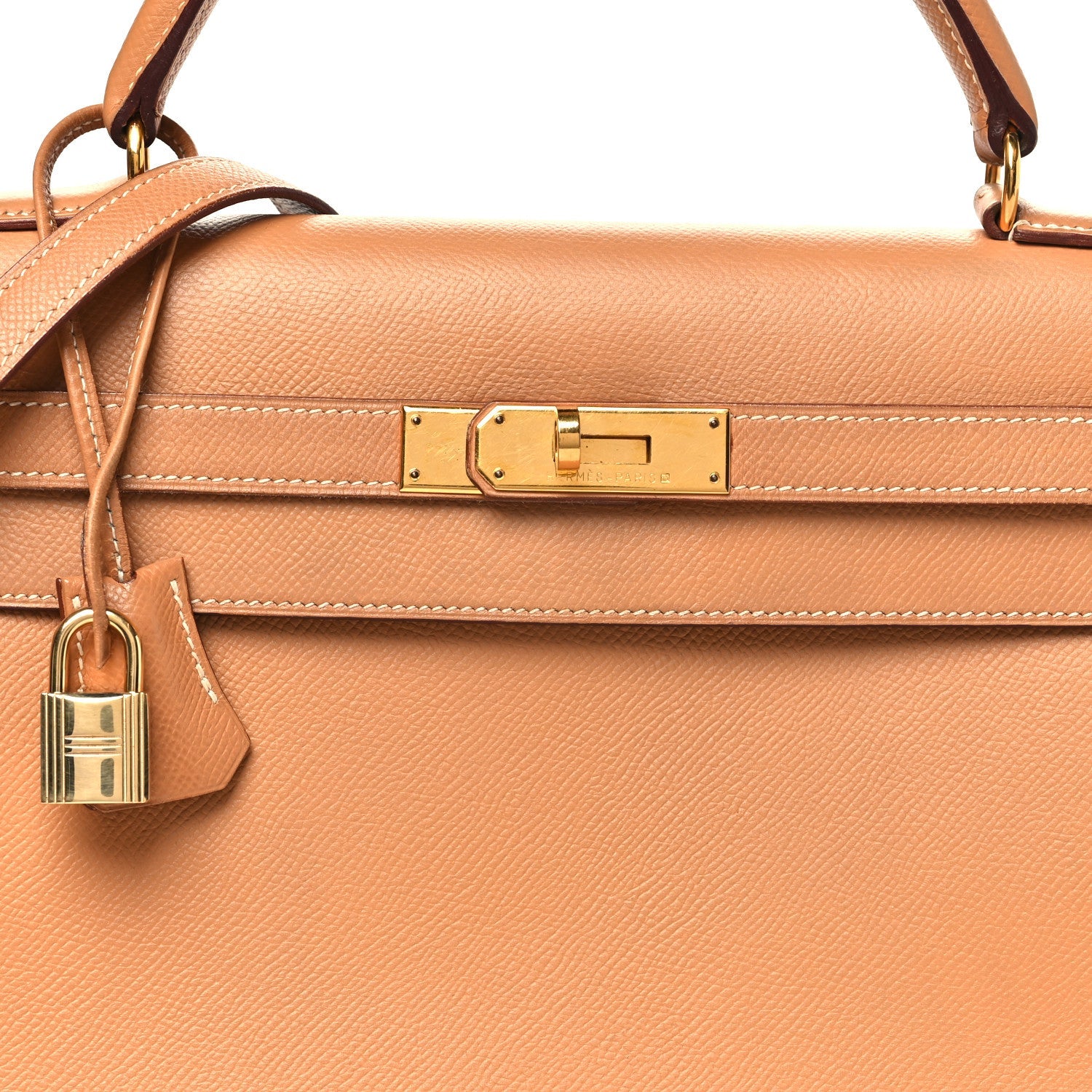 エルメス ケリー32 外縫い Naturelle クシュベル ゴールド金具 HERMES KELLY32 SELLIER NATURELLE COURCHEVEL GOLD HARDWARE