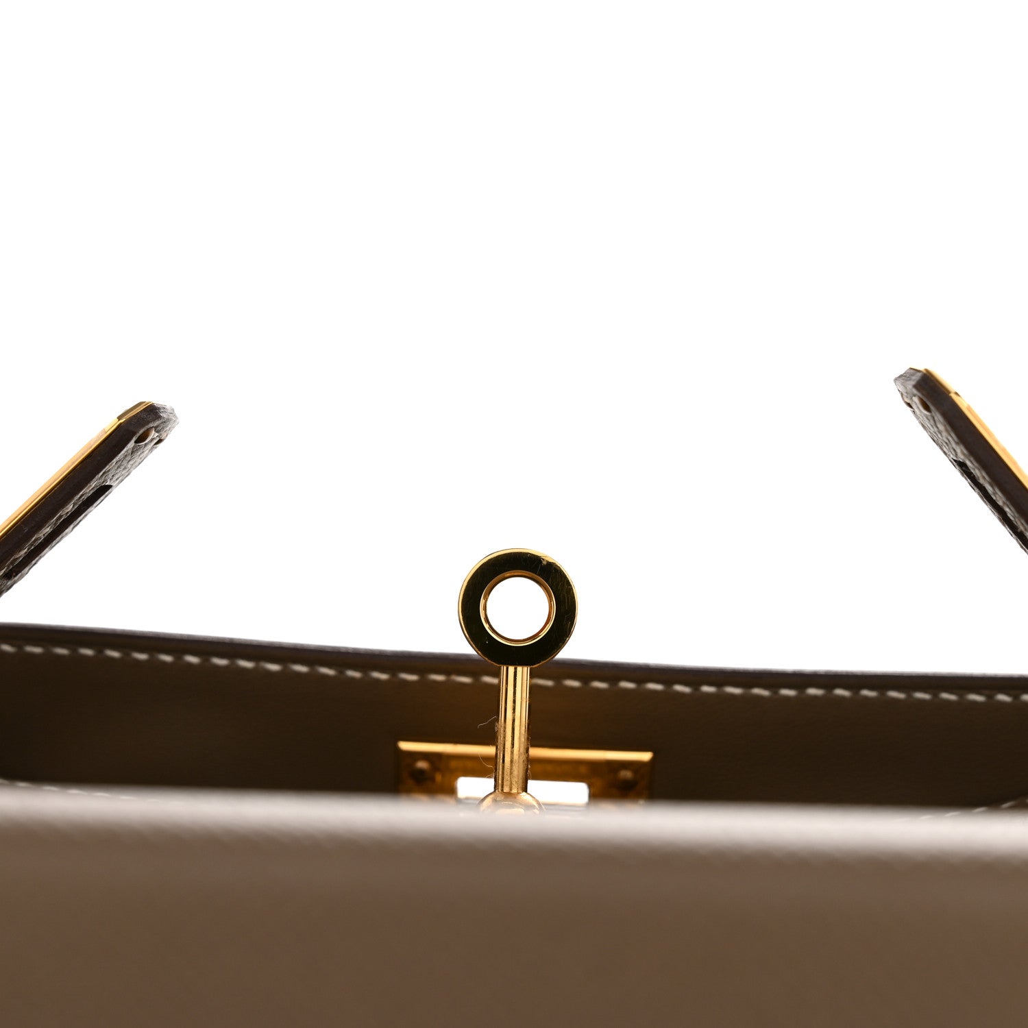 エルメス ミニケリー 20 外縫い Etoupe エプソン ゴールド金具 HERMES MINI KELLY 20 SELLIER ETOUPE EPSOM GOLD HARDWARE
