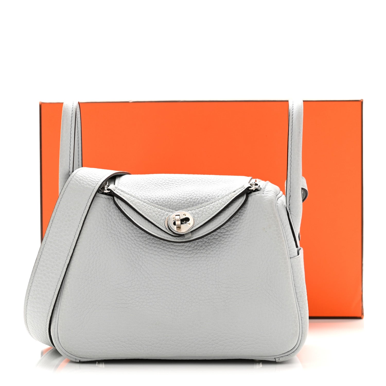 エルメス リンディ 20 Bleu Pale トリヨンクレマンス シルバー金具 HERMES LINDY 20 BLEU PALE TAURILLON CLEMENCE SILVER HARDWARE
