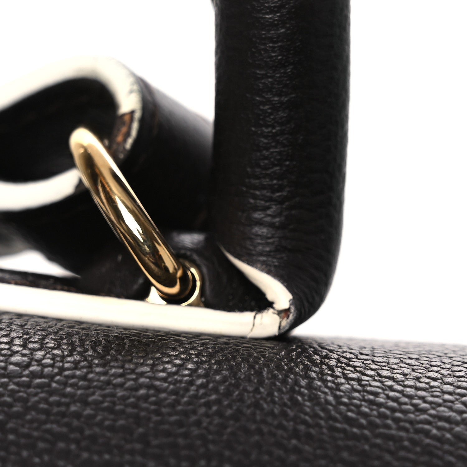 デルヴォー ブリヨン ミニ バイカラー サッチェル Black グレインドカーフスキン ゴールド金具 DELVAUX BRILLANT MINI BI-COLOR SATCHEL BLACK GRAINED CALFSKIN GOLD HARDWARE