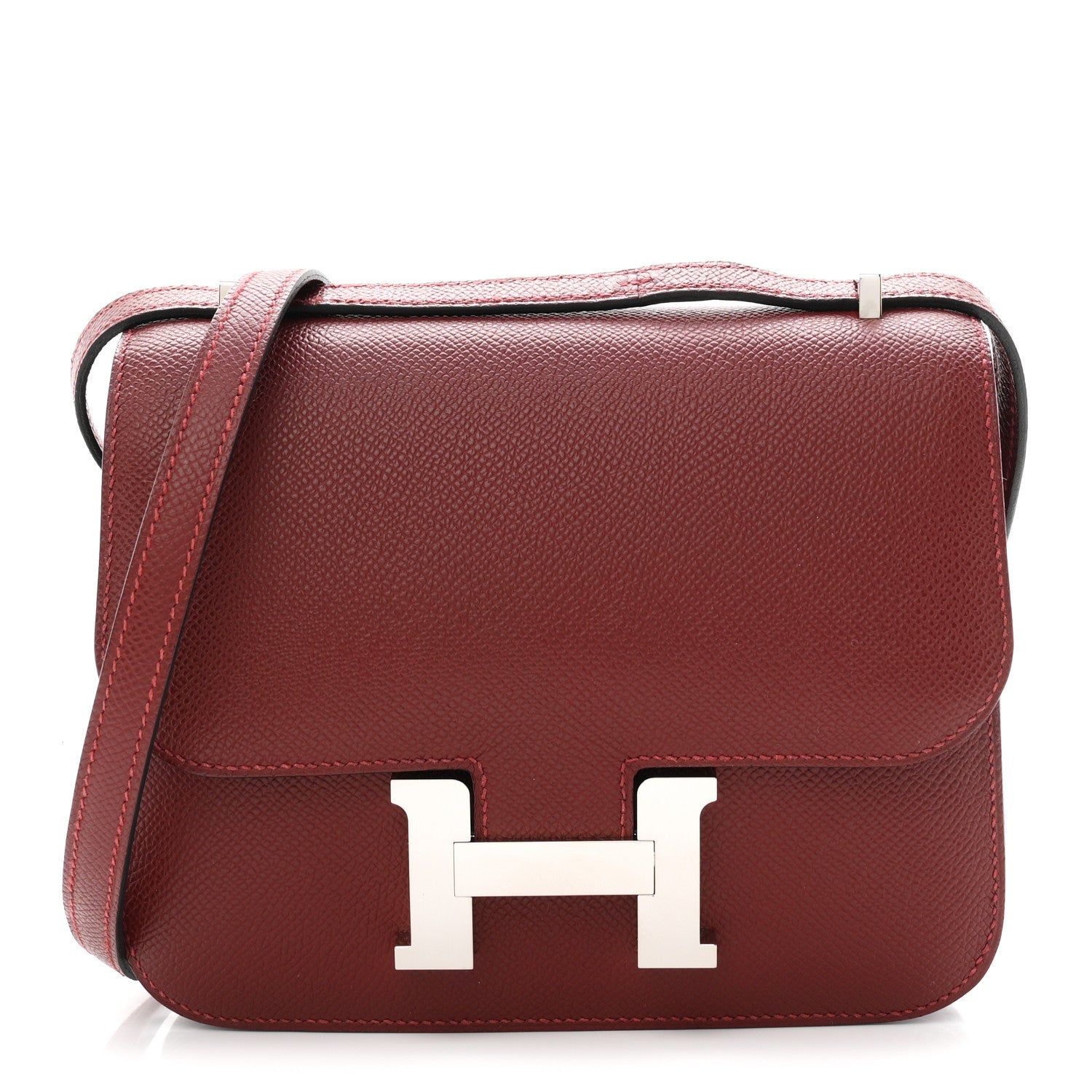 エルメス ミニコンスタンス 18 Rouge H エプソン シルバー金具 HERMES MINI CONSTANCE 18 ROUGE H EPSOM SILVER HARDWARE