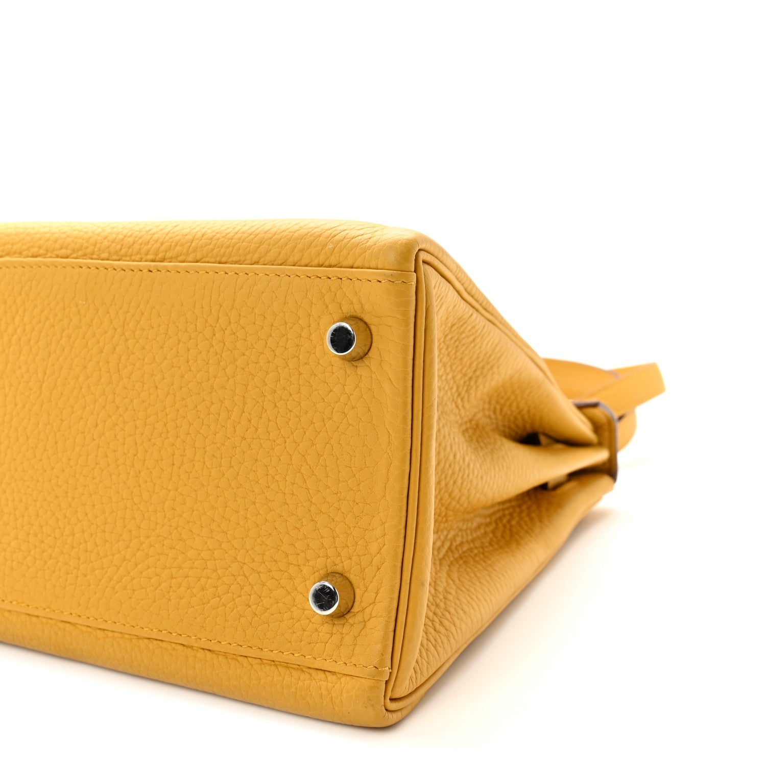 エルメス ケリー 28 内縫い Jaune Ambre トゴ シルバー金具 HERMES KELLY 28 RETOURNE JAUNE AMBRE TOGO SILVER HARDWARE