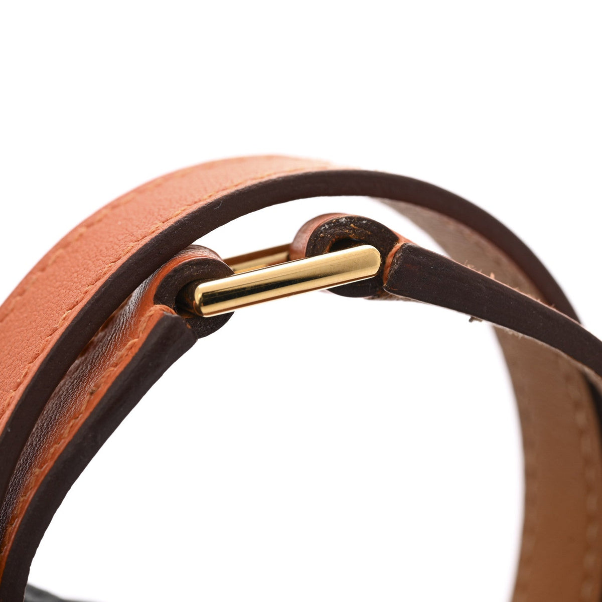 エルメス ケリー ドゥブルトゥール ブレスレット スイフト T2 オレンジ HERMES KELLY DOUBLE TOUR BRACELET SWIFT T2 ORANGE