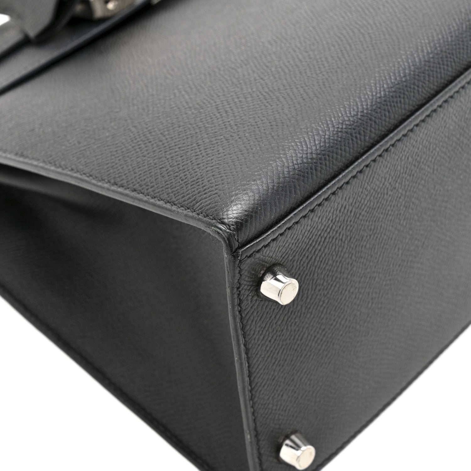 エルメス ケリー 28 外縫い Black エプソン シルバー金具 HERMES KELLY 28 SELLIER BLACK EPSOM SILVER HARDWARE
