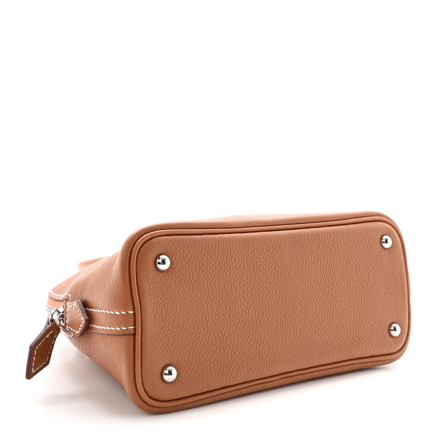 HERMES MINI BOLIDE 1923 Gold Evercolor Silver Hardware