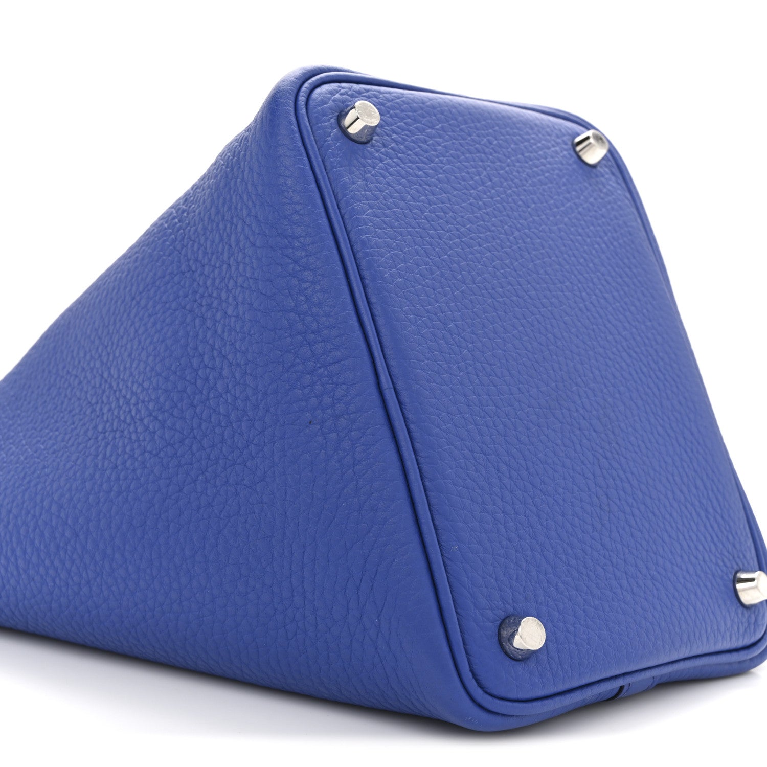 HERMES PICOTIN LOCK PM 18 BLEU ROYAL TAURILLON CLEMENCE SILVER HARDWARE