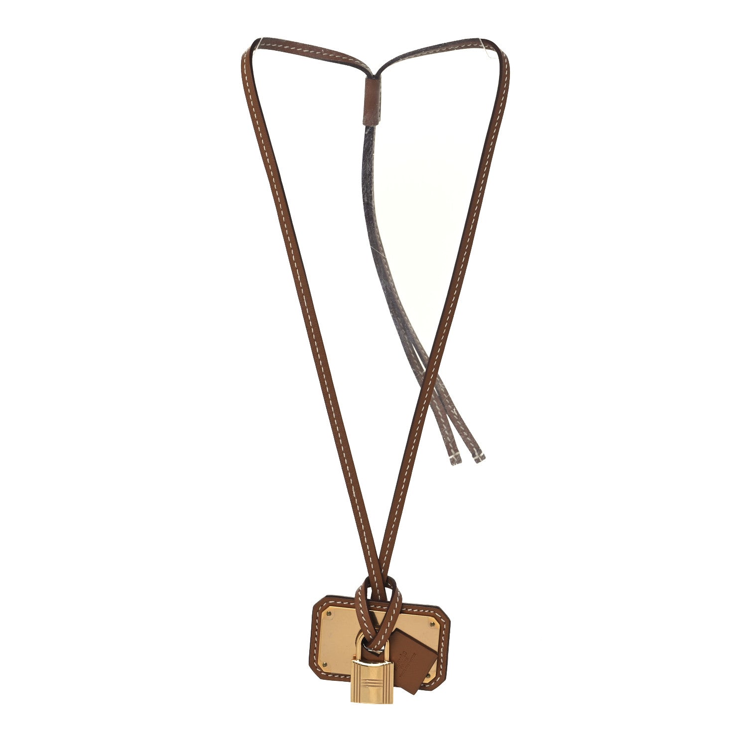 Hermès Swift Large O'Kelly Pendant Necklace in Gold