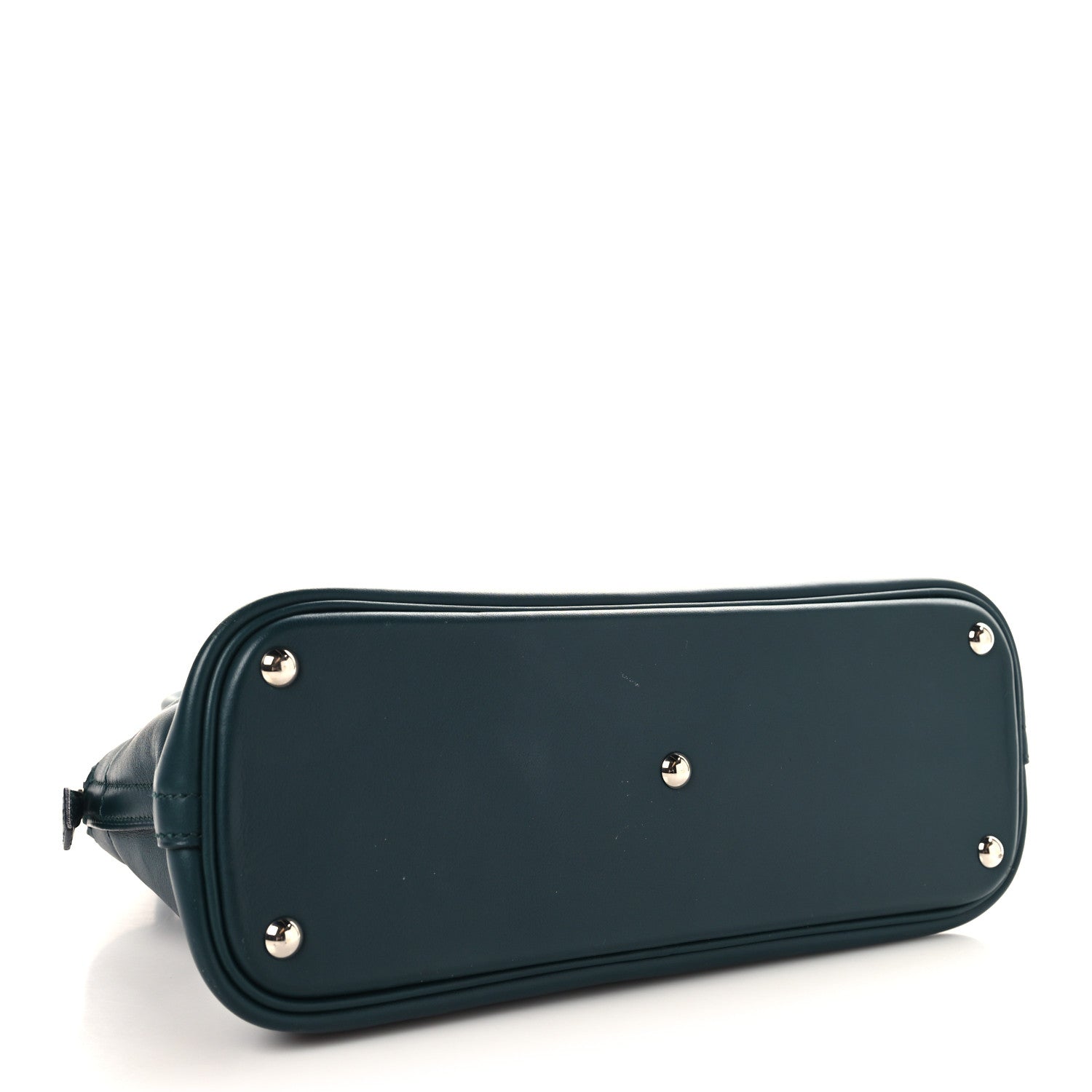 HERMES BOLIDE 27 VERT TITIEN SWIFT SILVER HARDWARE