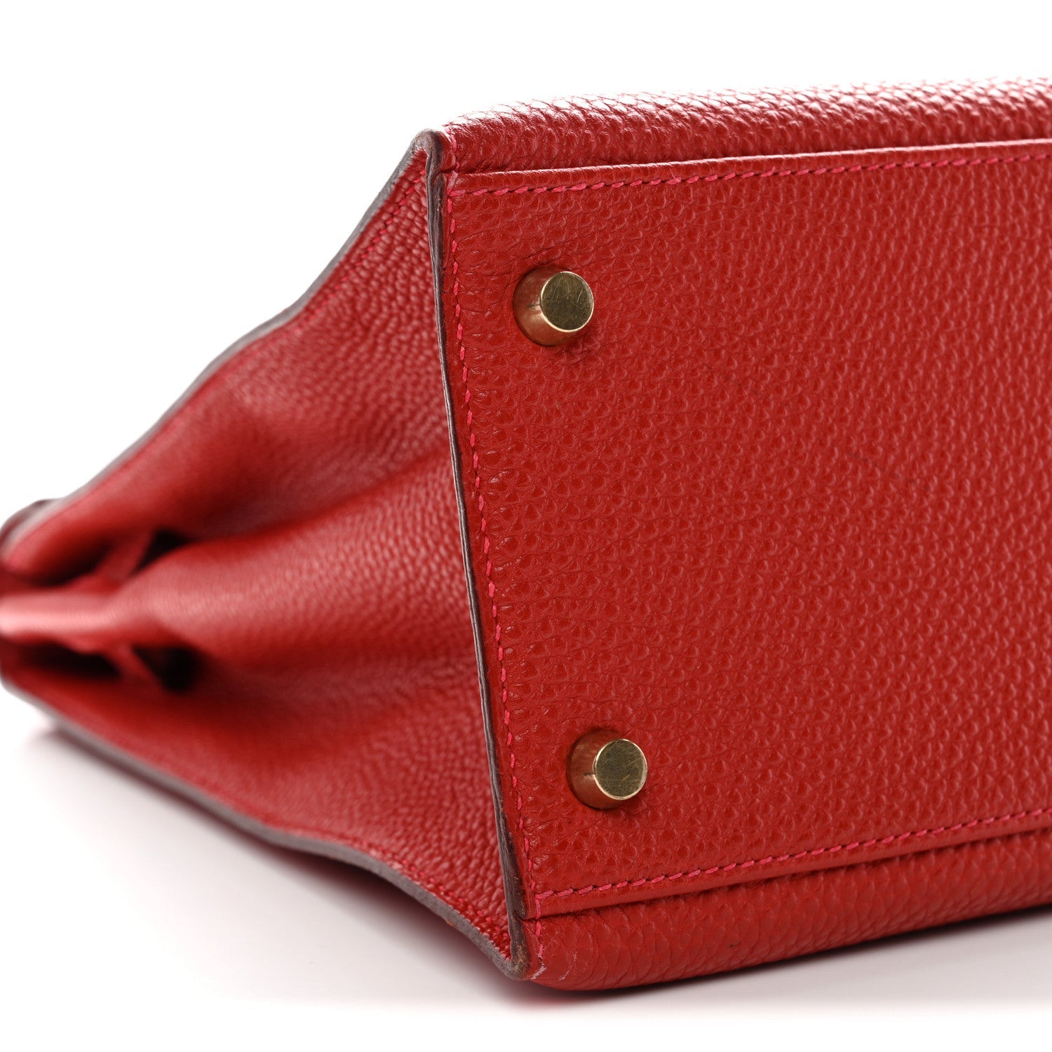 HERMES KELLY 32 SELLIER ROUGE VIF TOGO GOLD HARDWARE