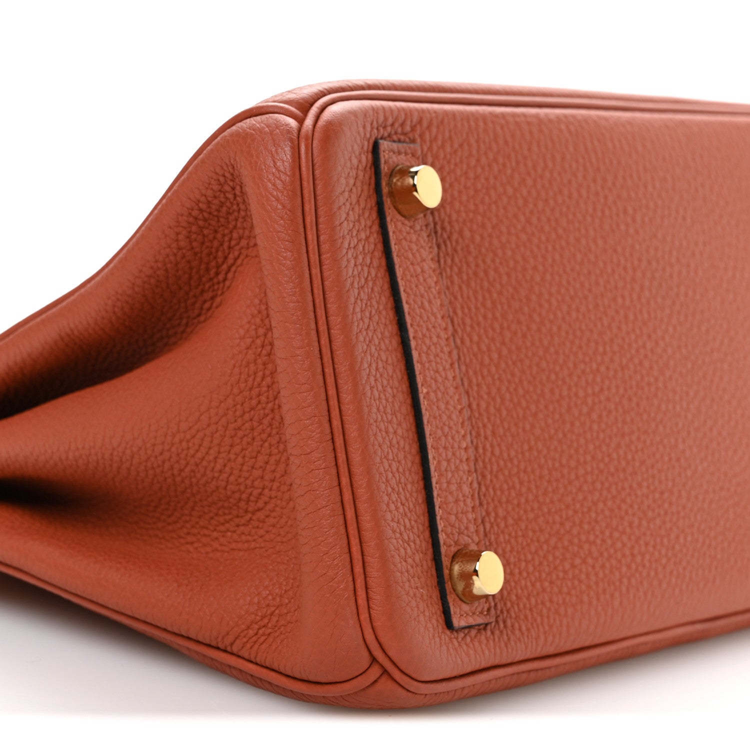 HERMES BIRKIN 25 TERRE BATTUE TOGO GOLD HARDWARE