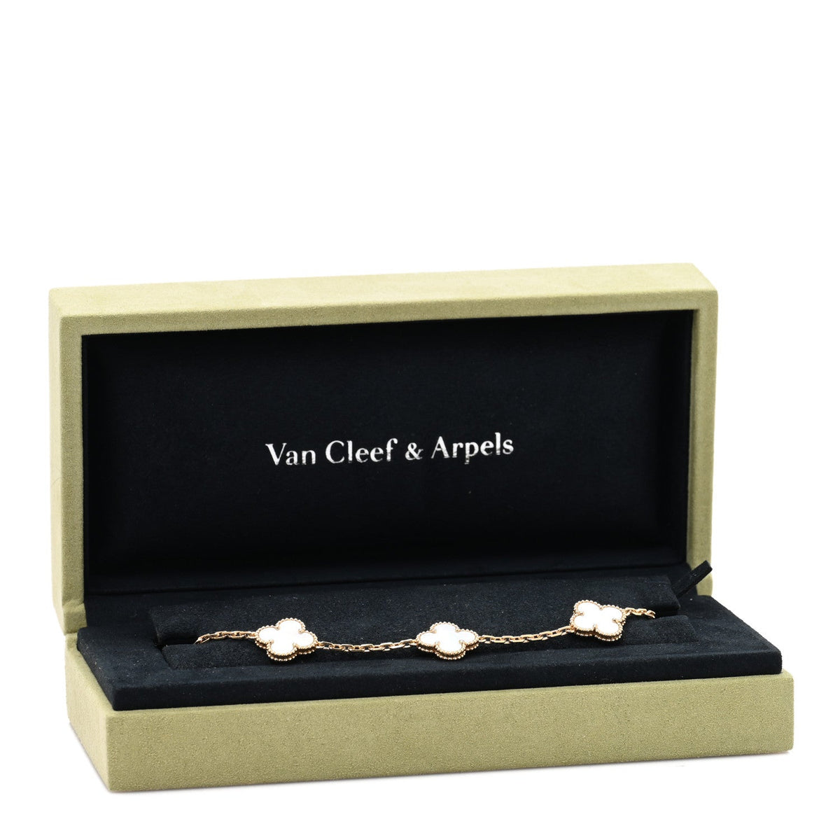 ヴァンクリーフ&アーペル ヴィンテージアルハンブラ 5モチーフ ブレスレット マザーオブパール 18K イエローゴールド VAN CLEEF & ARPELS VINTAGE ALHAMBRA 5 MOTIFS BRACELET MOTHER OF PEARL 18K YELLOW GOLD