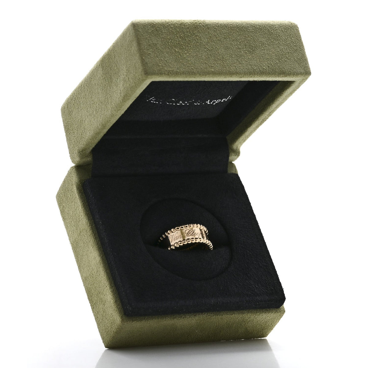 VAN CLEEF & ARPELS PERLÉE RING 18K YELLOW GOLD