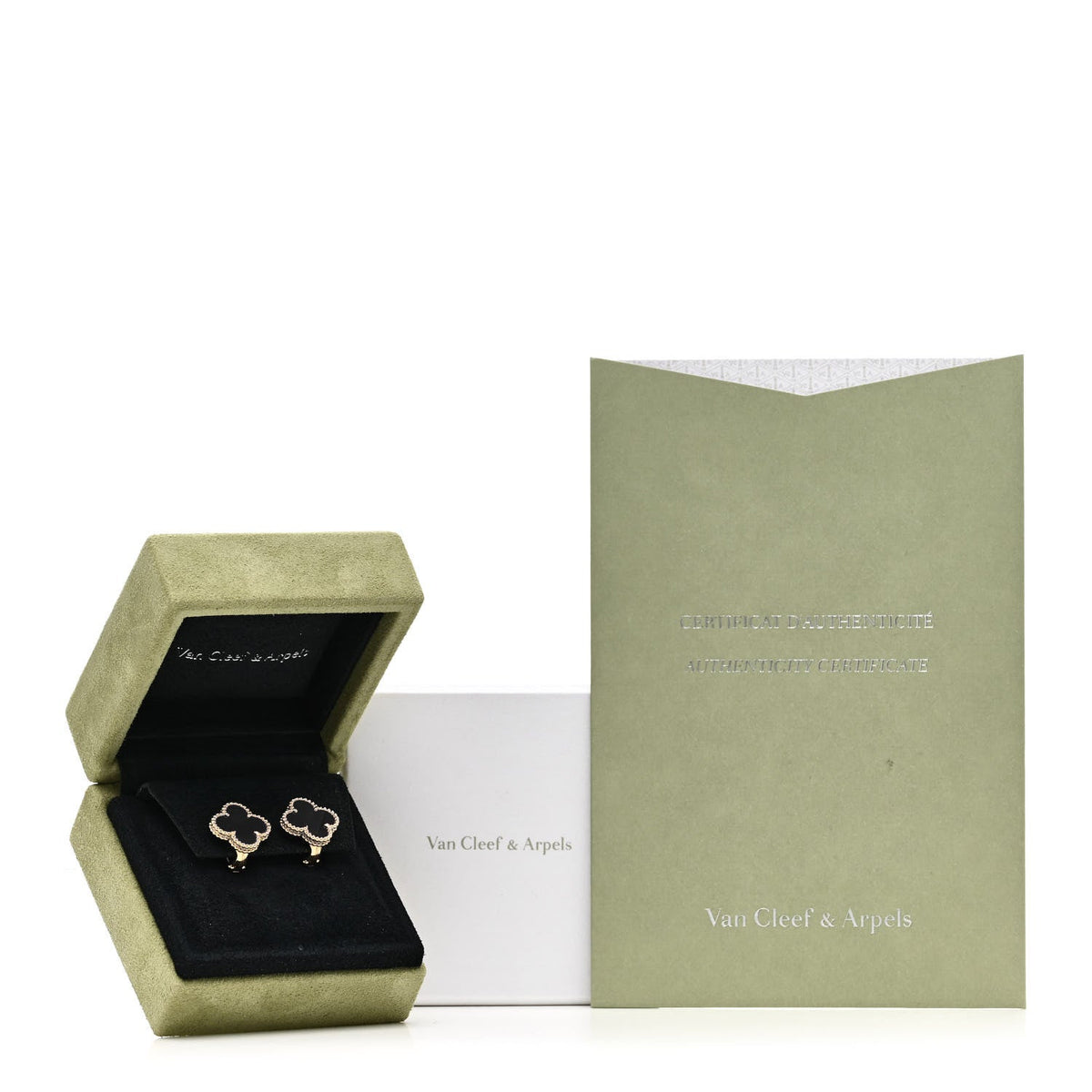 ヴァンクリーフ&アーペル スウィートアルハンブラ ピアス ブラックオニキス 18K イエローゴールド VAN CLEEF & ARPELS SWEET ALHAMBRA EARRINGS BLACK ONYX 18K YELLOW GOLD