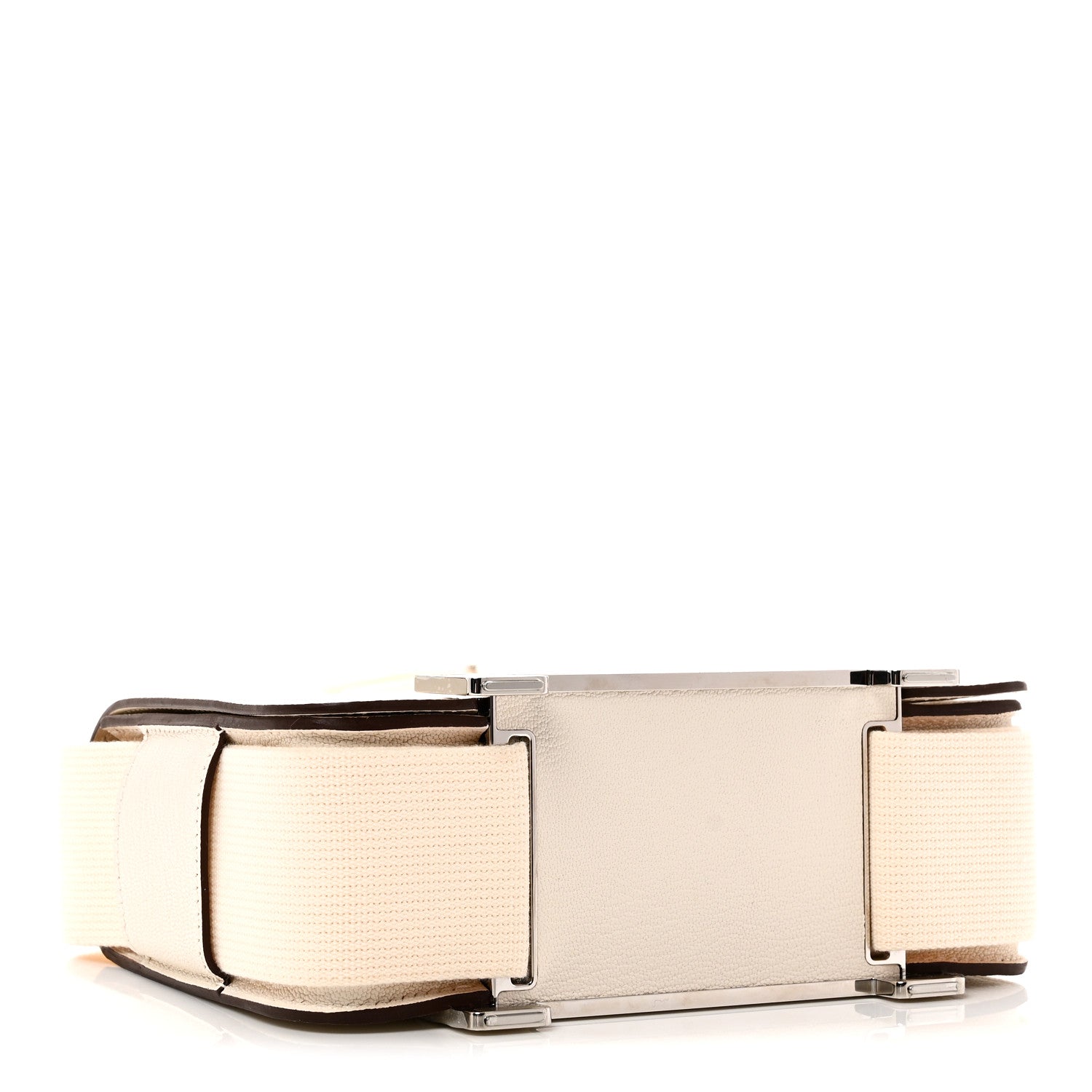 HERMES GETA NATA CHEVRE MYSORE SILVER HARDWARE