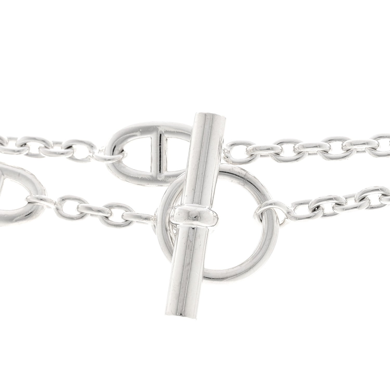 エルメス ファランドールネックレス HERMES STERLING SILVER FARANDOLE NECKLACE 160