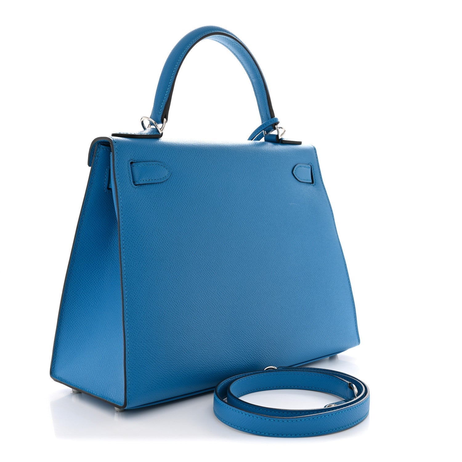 エルメス ケリー 28 外縫い Bleu Zanzibar エプソン シルバー金具 HERMES KELLY 28 SELLIER BLEU ZANZIBAR EPSOM SILVER HARDWARE