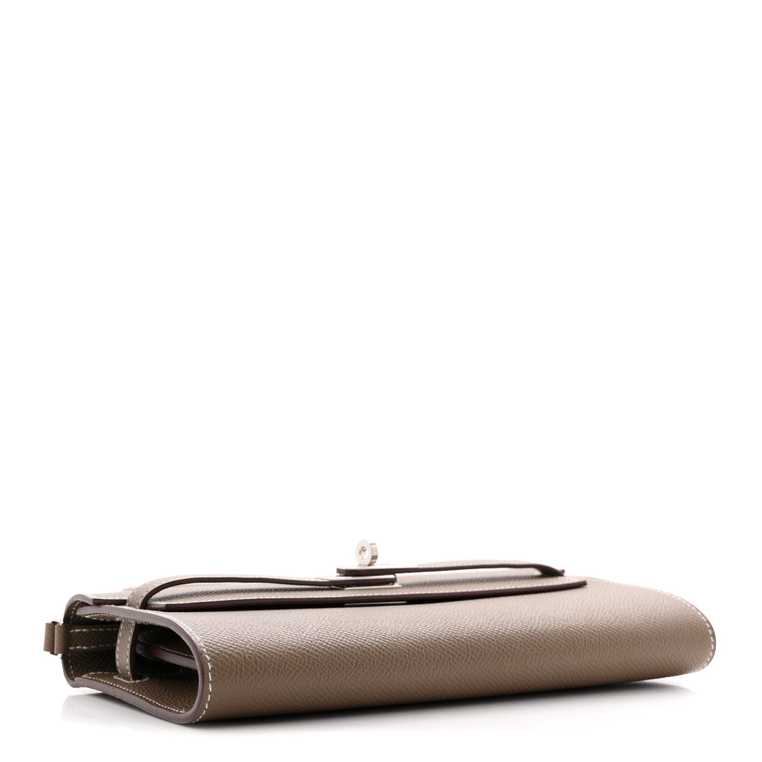 エルメス ケリートゥーゴー 長財布 Etoupe エプソン シルバー金具 HERMES KELLY TO GO WALLET ETOUPE EPSOM SILVER HARDWARE