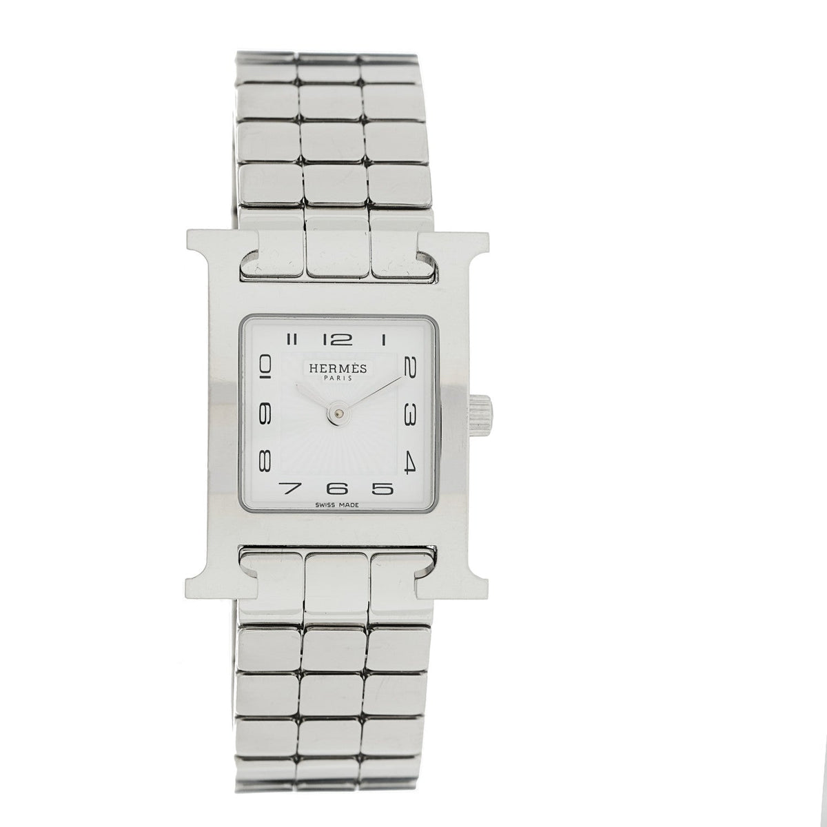 Hermes Heure H 21MM Quartz Watch Stainless Steel