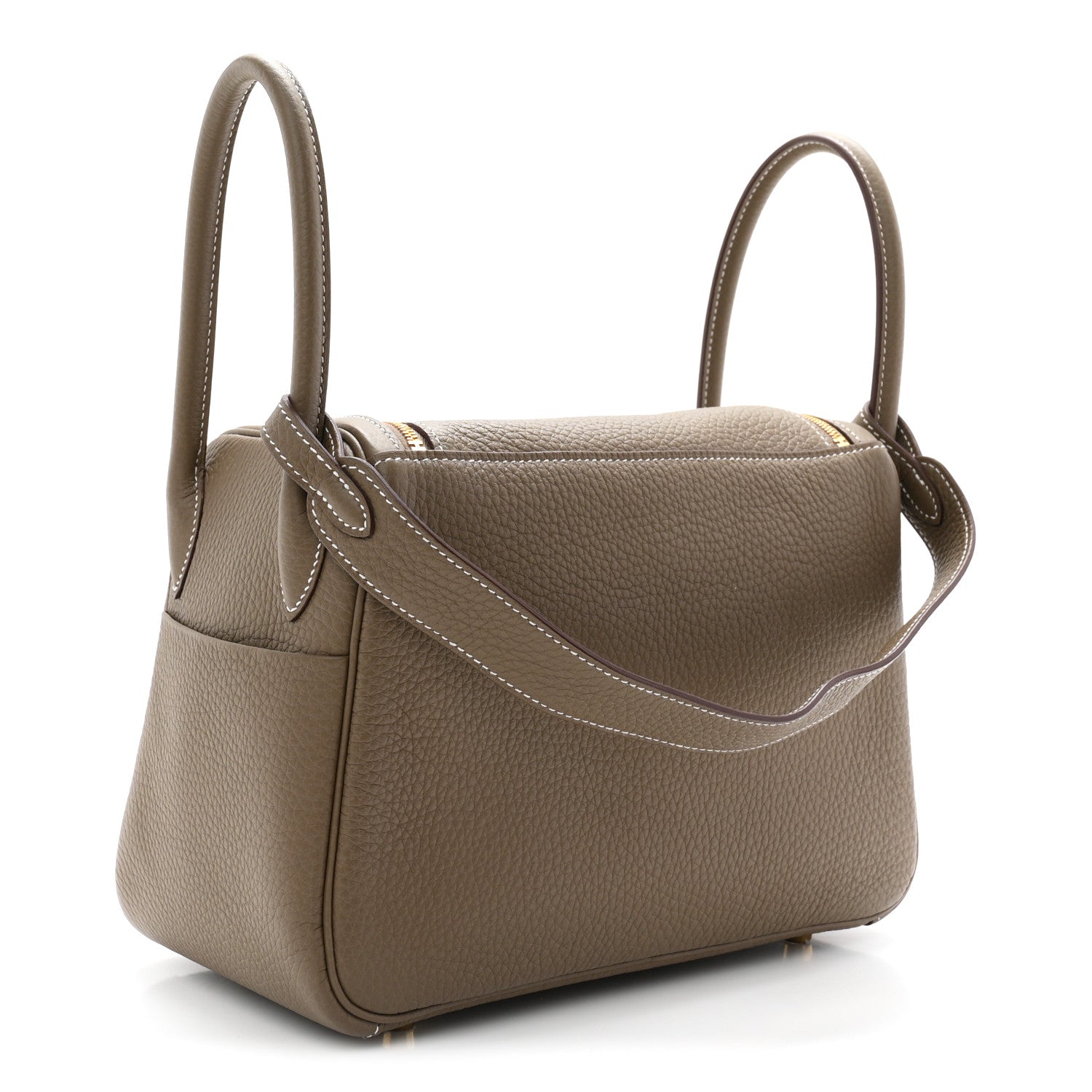 エルメス リンディ 26 Etoupe トリヨンクレマンス ゴールド金具 HERMES LINDY 26 ETOUPE TAURILLON CLEMENCE GOLD HARDWARE