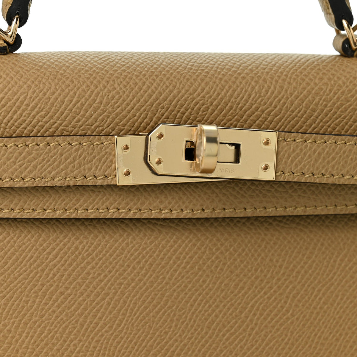 Hermes Mini Kelly 20 HSS Personal Order Sellier Poussiere Epsom Permabrass Hardware