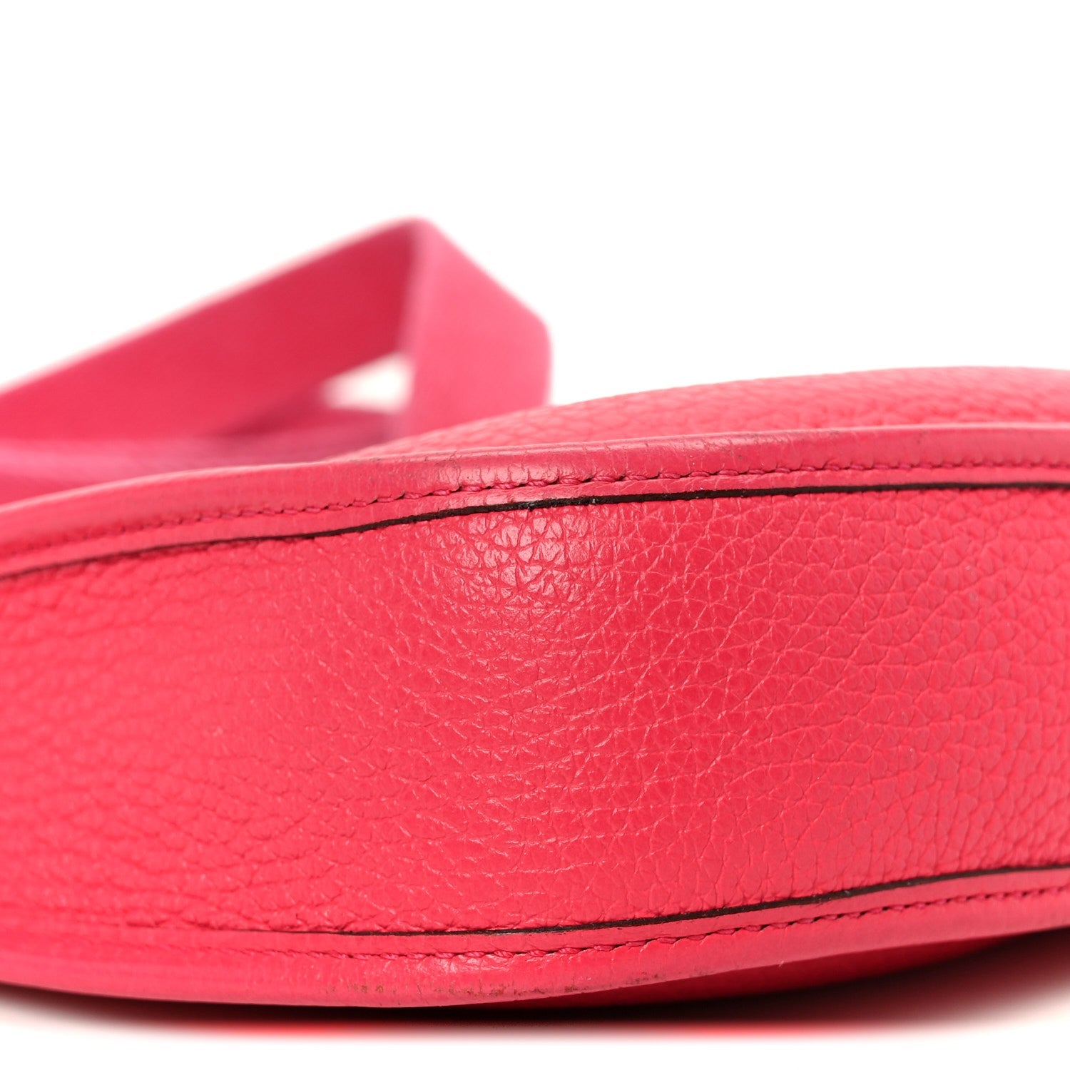 HERMES MINI EVELYNE TPM ROSE EXTREME TAURILLON CLEMENCE SILVER HARDWARE
