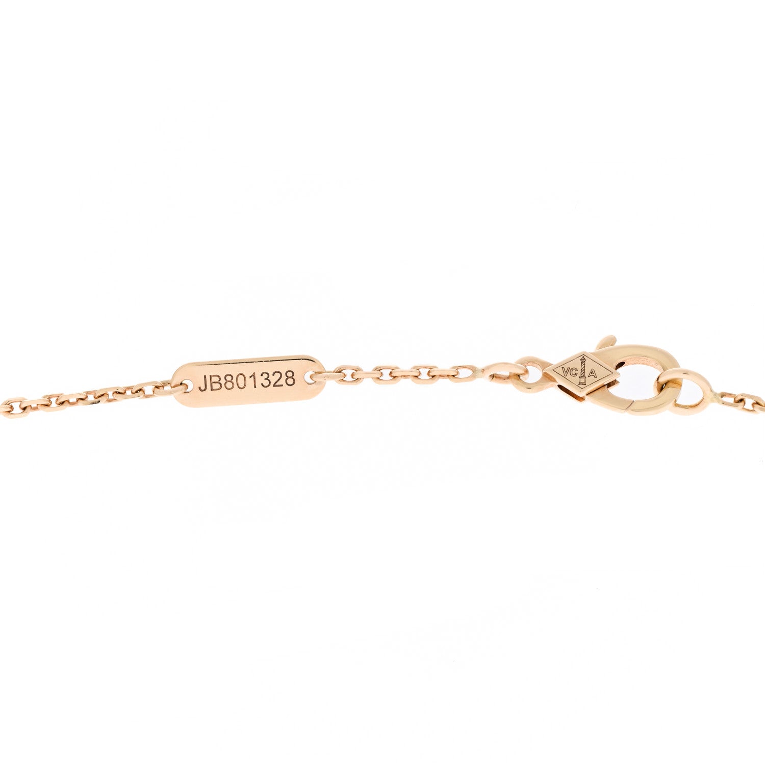 Van Cleef & Arpels 18K Yellow Gold Black Onyx Vintage Alhambra Pendant Necklace