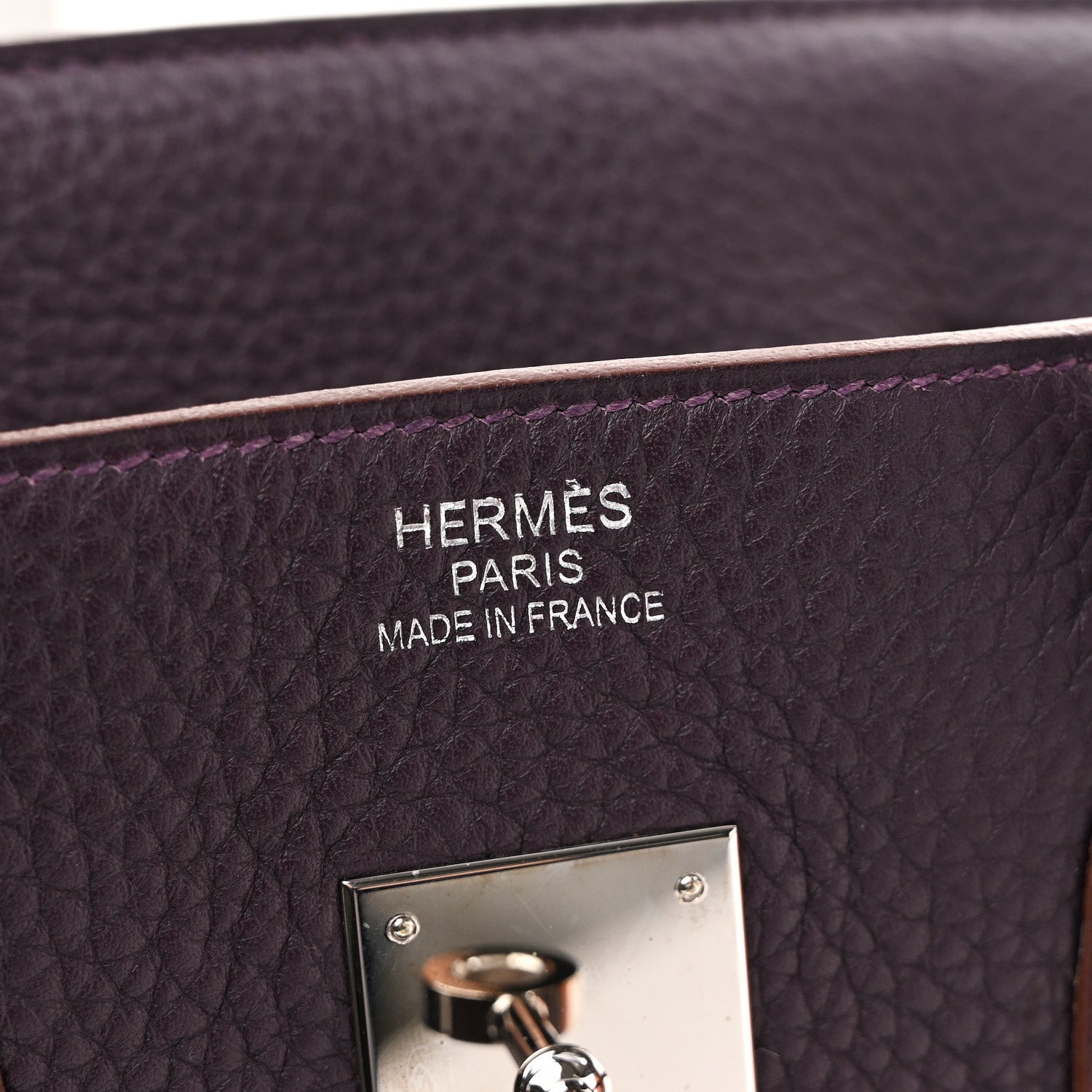 エルメス バーキン 35 Raisin トリヨンクレマンス シルバー金具 HERMES BIRKIN 35 RAISIN TAURILLON CLEMENCE SILVER HARDWARE