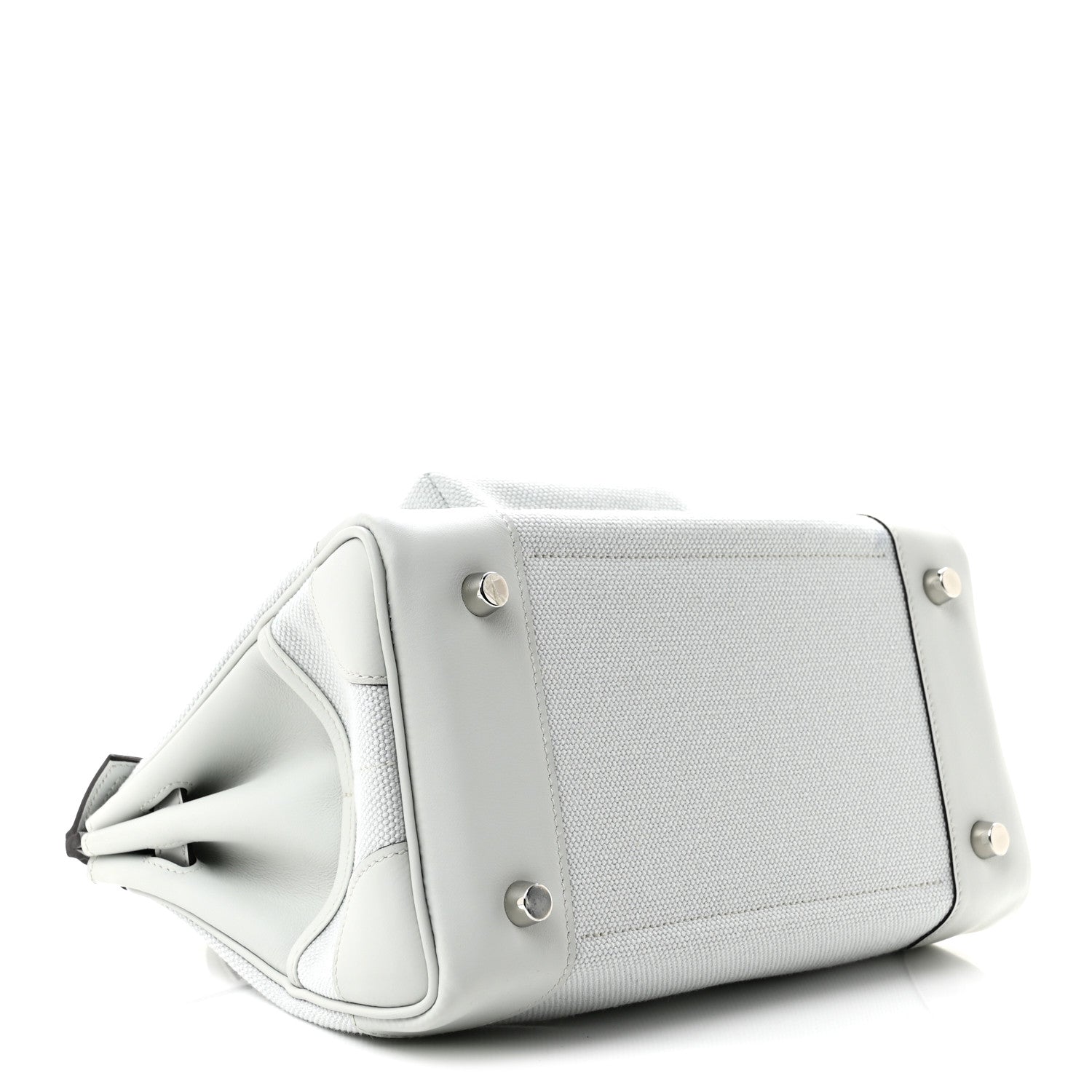 エルメス バーキンカーゴ 25 Gris Platine スイフト / トワル シルバー金具 HERMES BIRKIN 25 GRIS PLATINE SWIFT / TOILE SILVER HARDWARE