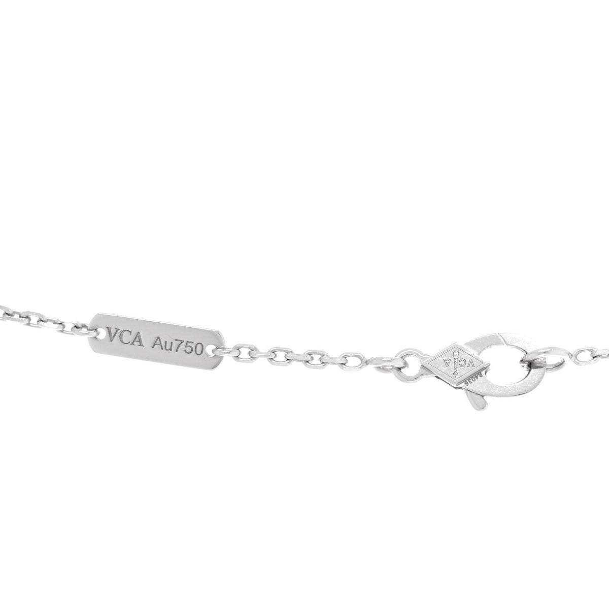 ヴァンクリーフ&アーペル ヴィンテージアルハンブラ ペンダントネックレス マザーオブパール 18K ホワイトゴールド VAN CLEEF & ARPELS VINTAGE ALHAMBRA PENDANT NECKLACE MOTHER OF PEARL 18K WHITE GOLD