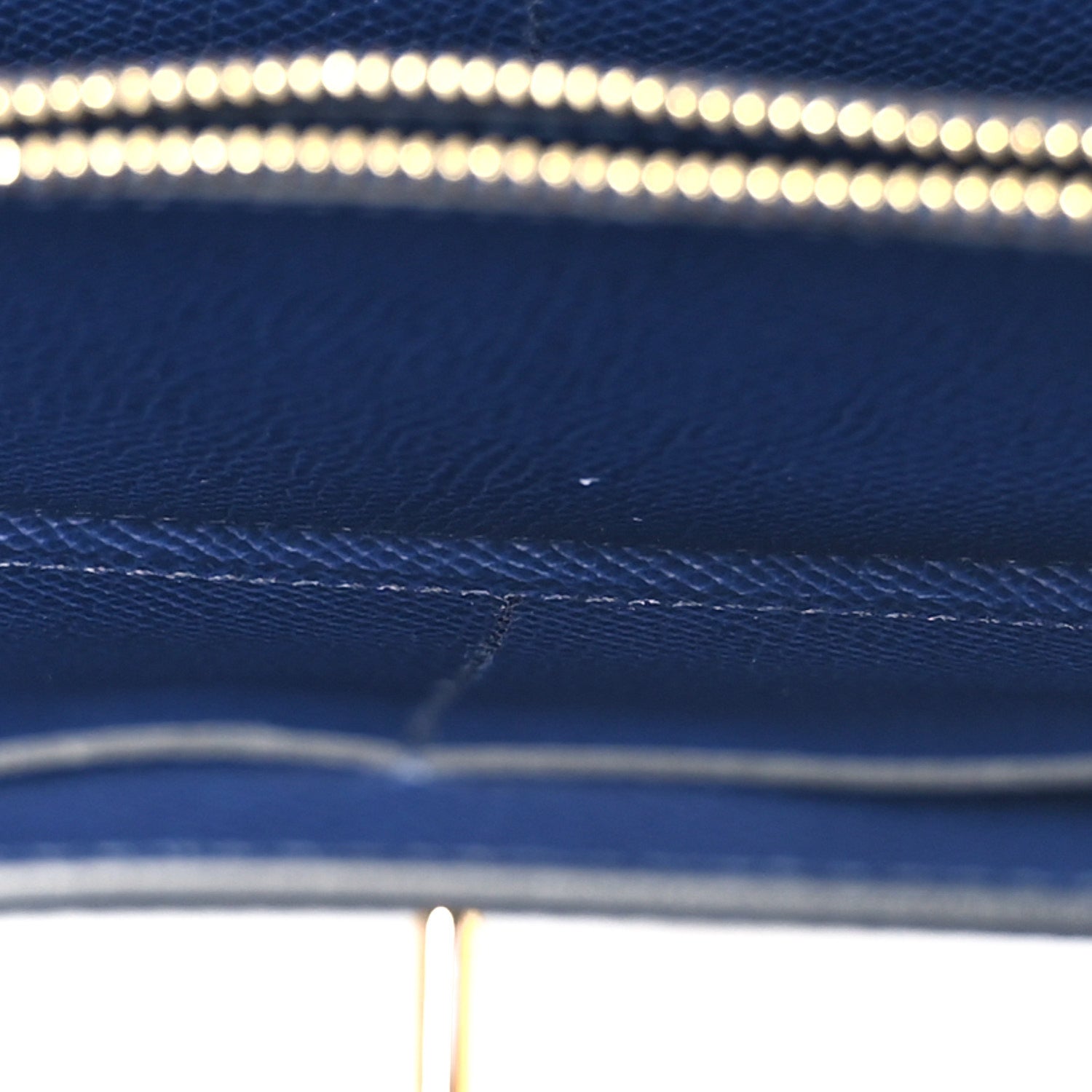 エルメス ケリートゥーゴー 長財布 Bleu Saphir エプソン ゴールド金具 HERMES KELLY TO GO WALLET BLEU SAPHIR EPSOM GOLD HARDWARE
