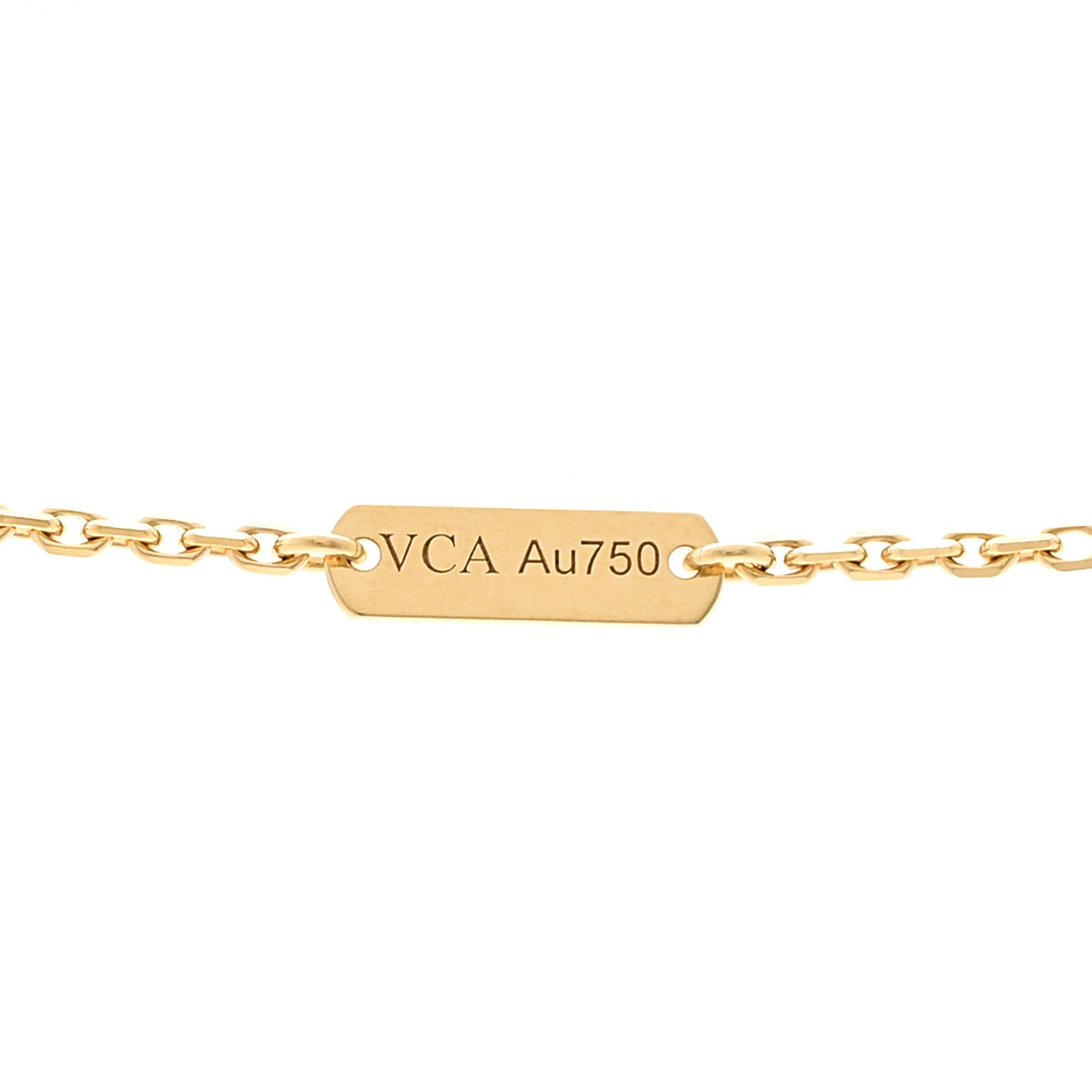 Van Cleef & Arpels 18K Yellow Gold Malachite Vintage Alhambra Pendant Necklace