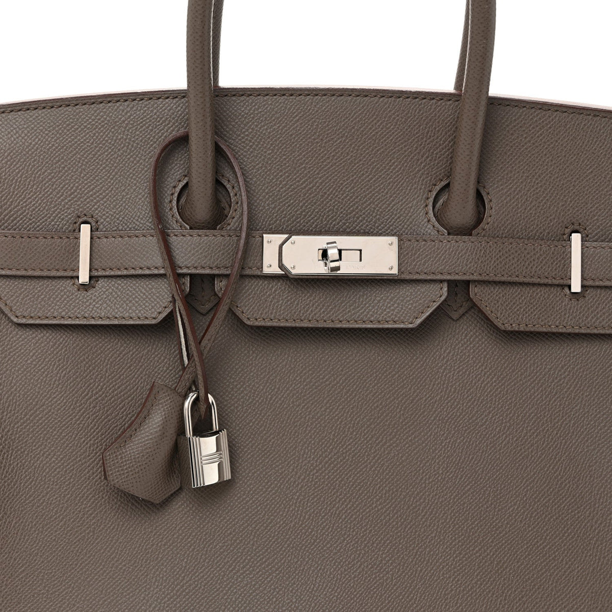 Hermès Birkin 35 Etain Epsom Silver Hardware
