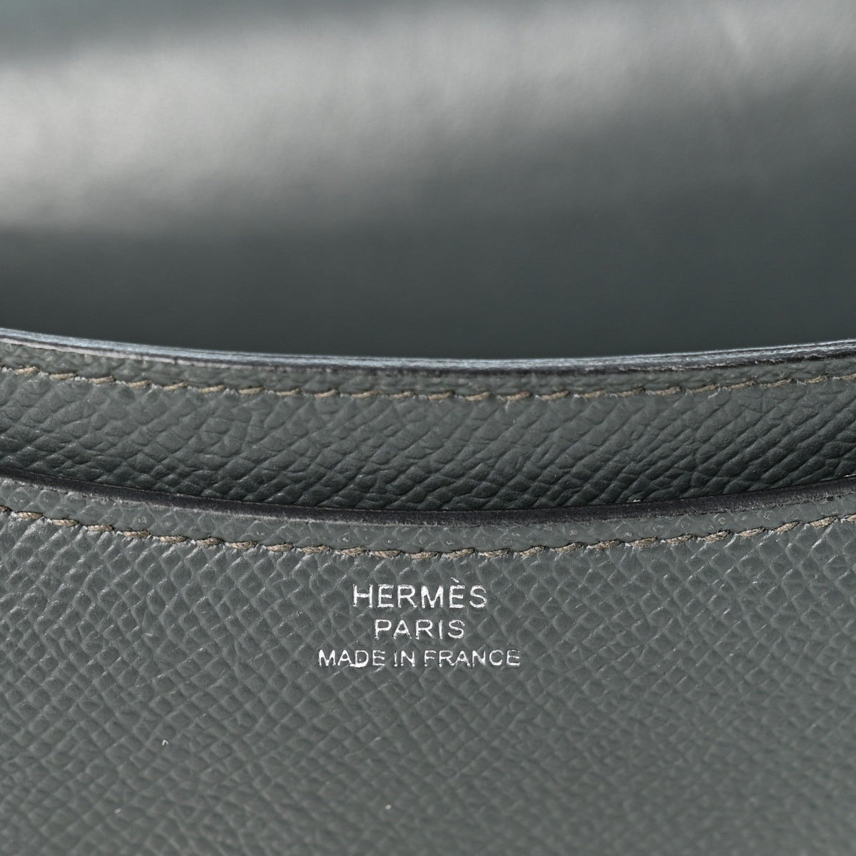 Hermès Mini Constance 18 Bleu Orage Epsom Silver Hardware