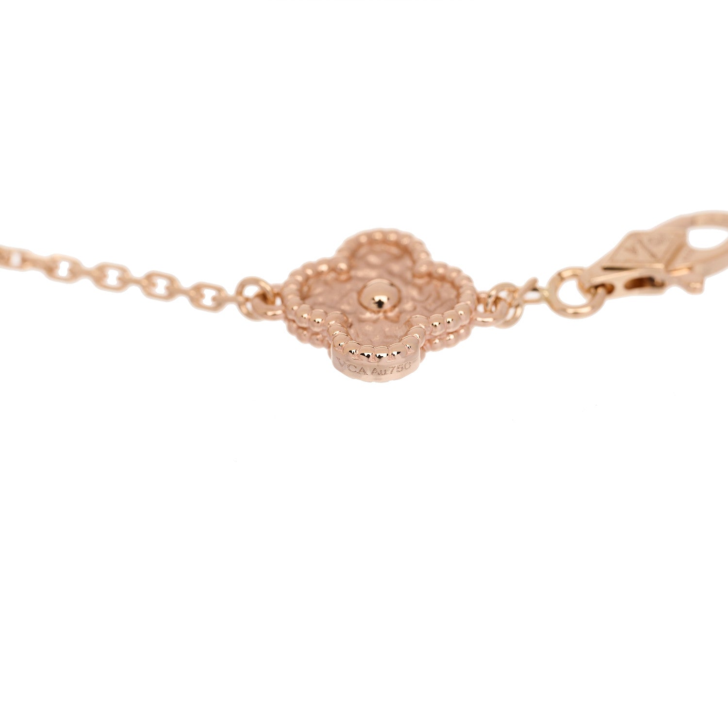 Van Cleef & Arpels 18K Rose Gold 6 Motif Sweet Alhambra Bracelet