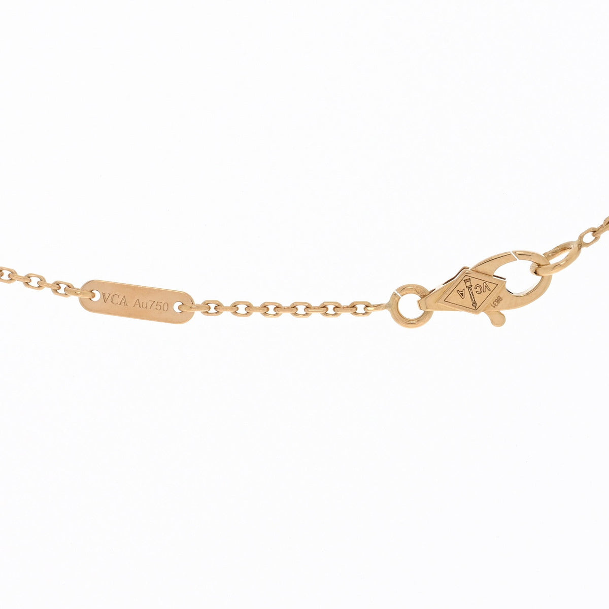 Van Cleef & Arpels Sweet Alhambra Pendant Necklace Mother of Pearl 18K Yellow Gold