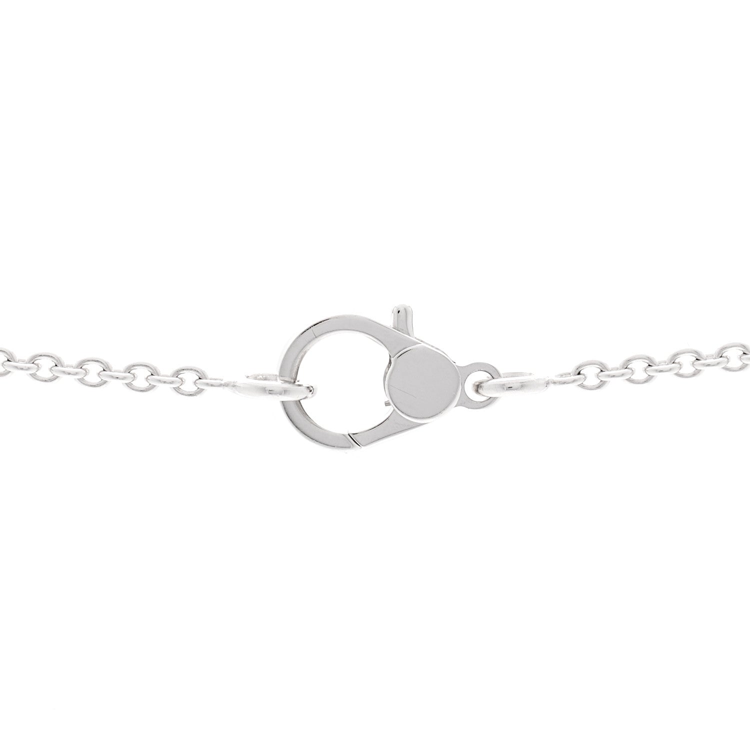 エルメス 18Kホワイトゴールド ダイヤモンド フィネス ペンダントネックレス