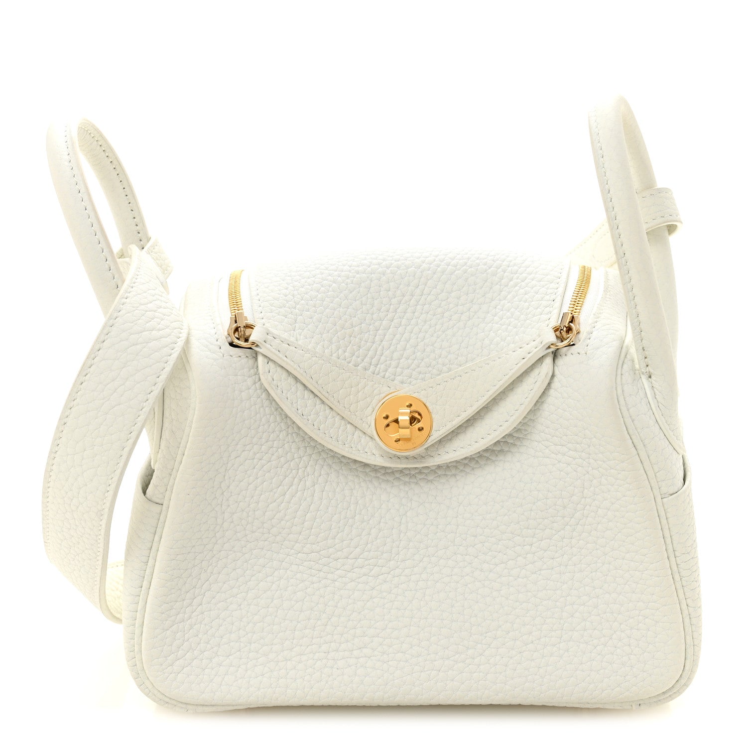 エルメス リンディ 20 New White トリヨンクレマンス ゴールド金具 HERMES LINDY 20 NEW WHITE TAURILLON CLEMENCE GOLD HARDWARE