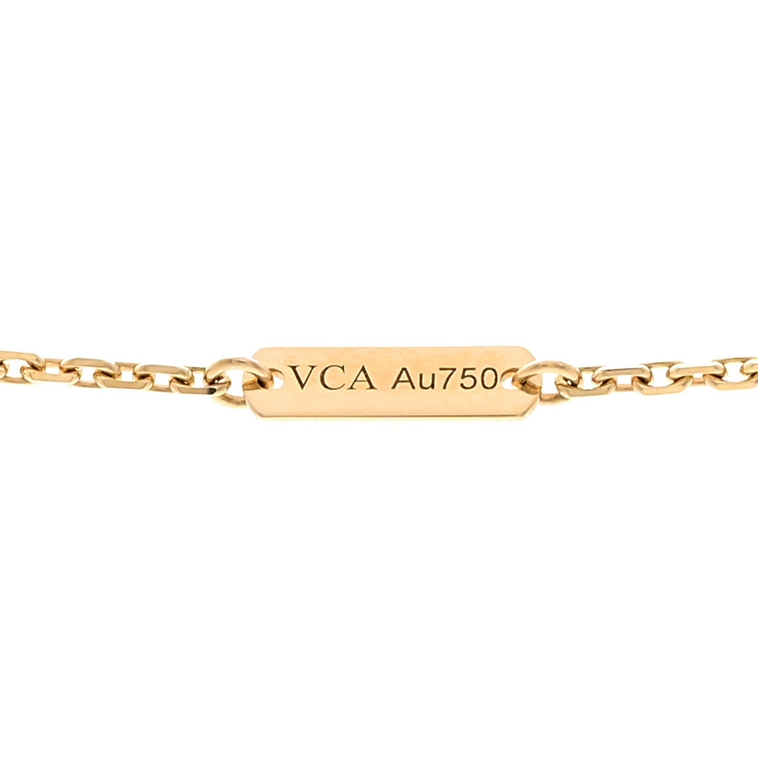 ヴァンクリーフ&アーペル 18Kイエローゴールド ブラックオニキス ヴィンテージ アルハンブラ ペンダントネックレス