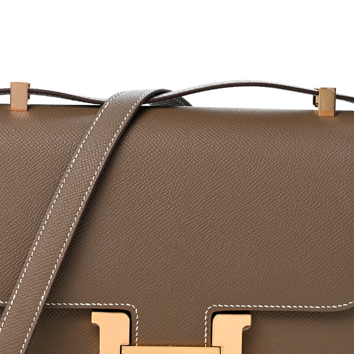 エルメス コンスタンス 24 Etoupe エプソン ローズゴールド金具 HERMES CONSTANCE 24 ETOUPE EPSOM ROSE GOLD HARDWARE