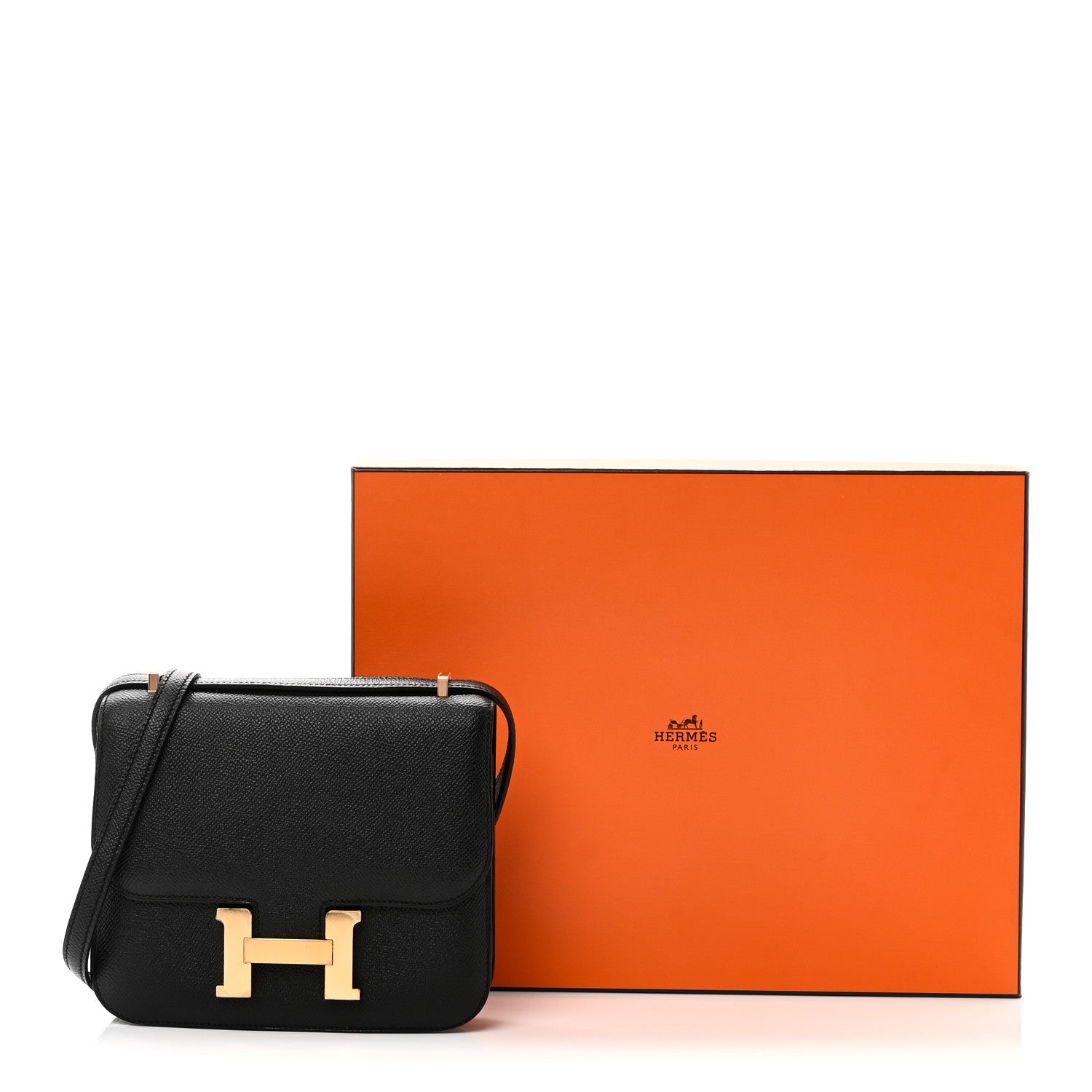 エルメス ミニコンスタンス 18 Black エプソン ローズゴールド金具 HERMES MINI CONSTANCE 18 BLACK EPSOM ROSE GOLD HARDWARE