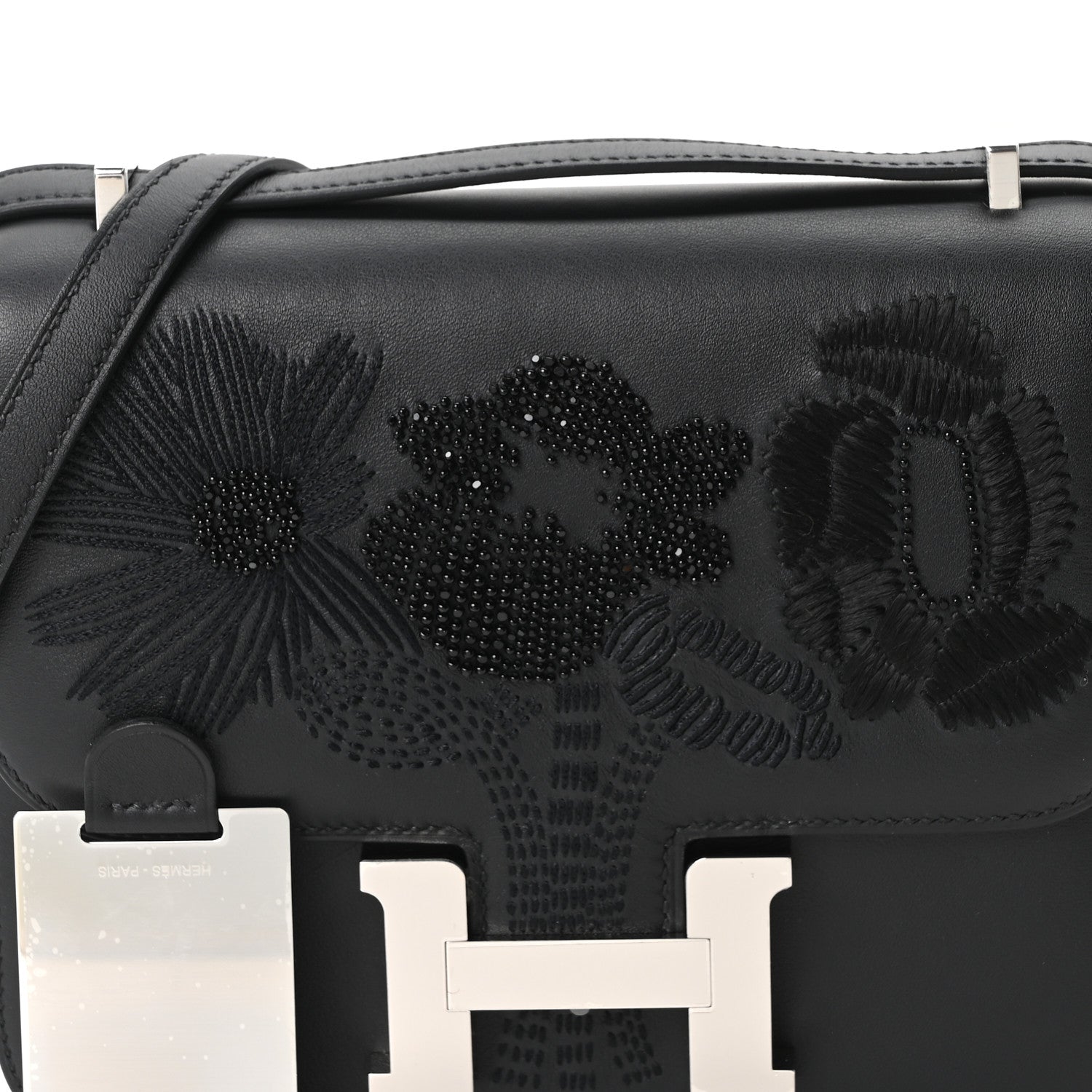 エルメス ミロワール ミニコンスタンス 18 Black スイフト シルバー金具 HERMES MINI CONSTANCE 18 BLACK SWIFT SILVER HARDWARE