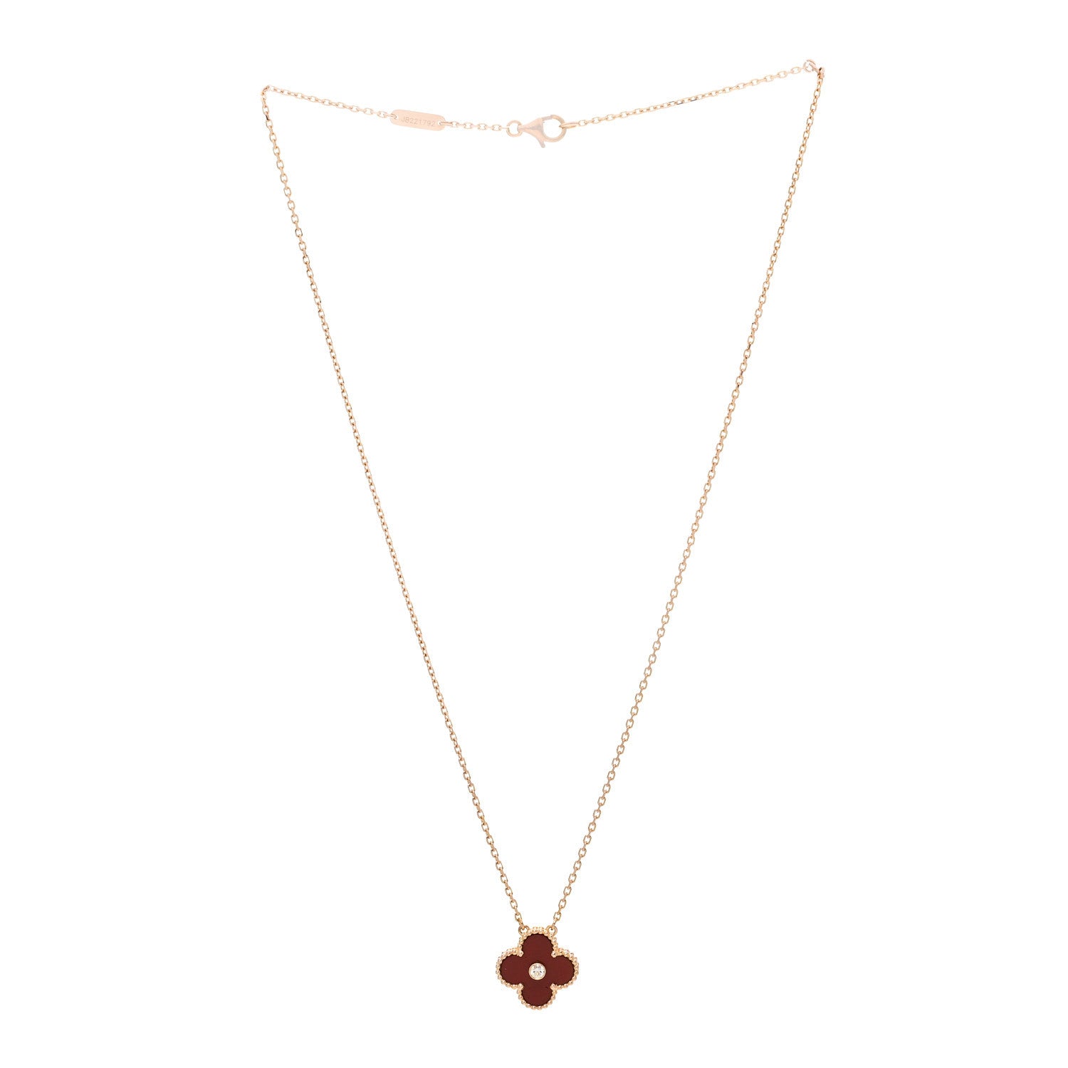 ヴァンクリーフ&アーペル ヴィンテージアルハンブラ ペンダントネックレス マルチカラー 18K ローズゴールド VAN CLEEF & ARPELS VINTAGE ALHAMBRA PENDANT NECKLACE MULTICOLOR 18K ROSE GOLD