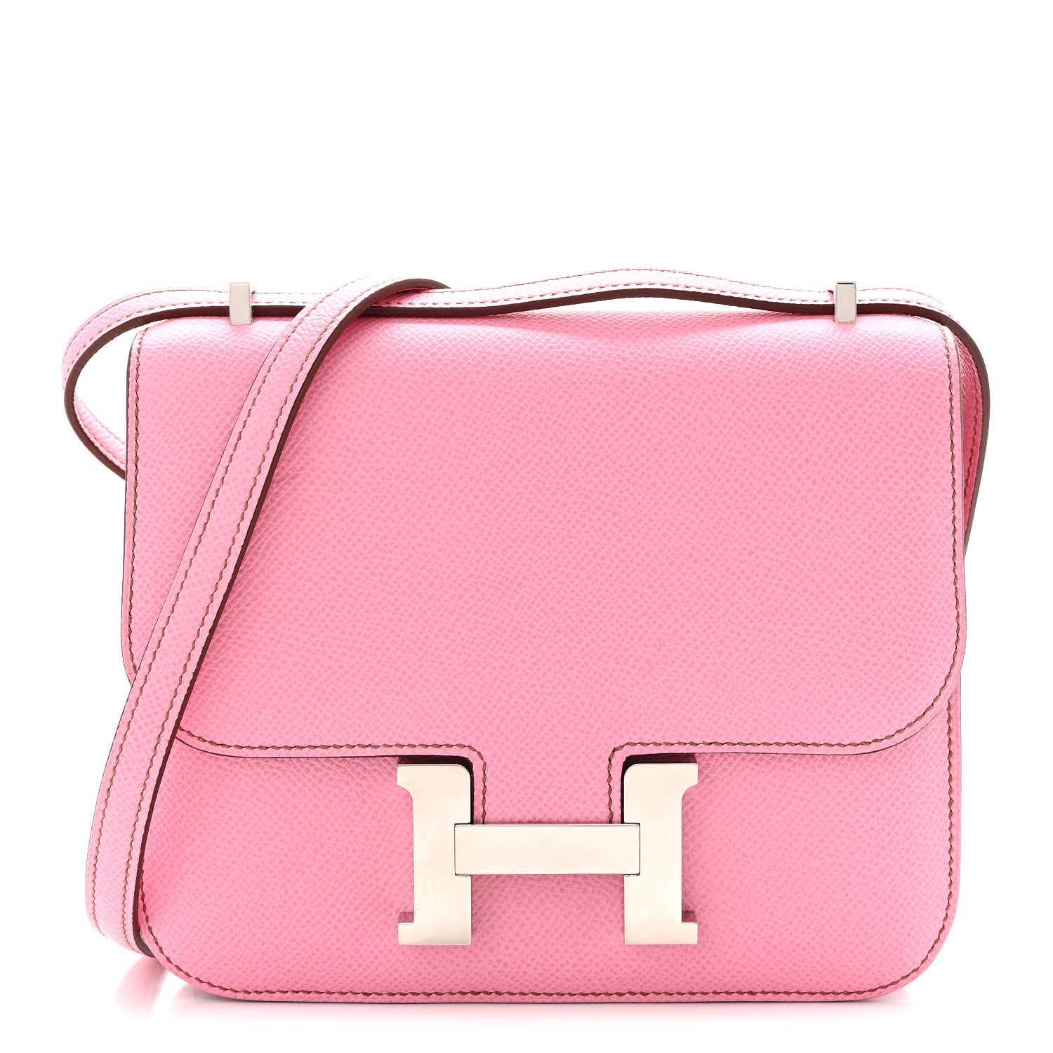 エルメス ミニコンスタンス 18 Bubblegum Pink エプソン シルバー金具 HERMES MINI CONSTANCE 18 BUBBLEGUM PINK EPSOM SILVER HARDWARE