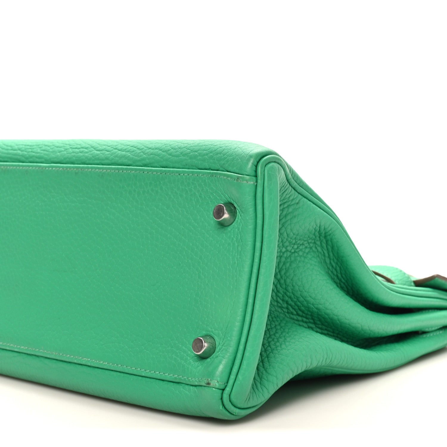 エルメス ケリー32 内縫い Menthe トリヨンクレマンス シルバー金具 HERMES KELLY32 RETOURNE MENTHE TAURILLON CLEMENCE SILVER HARDWARE