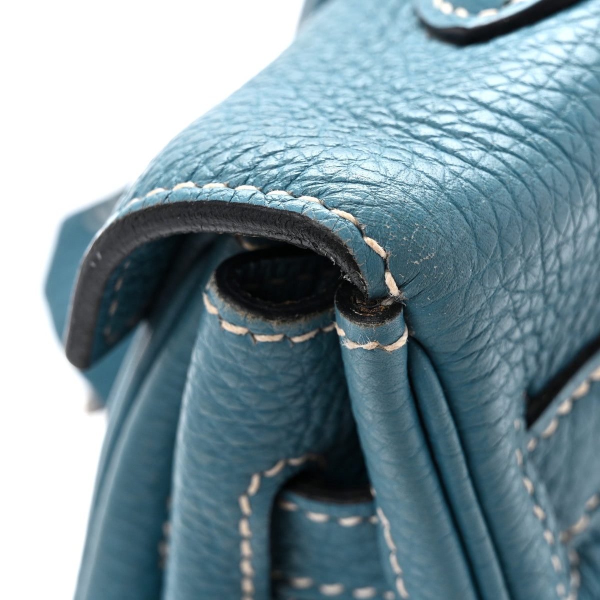 エルメス ケリー 35 内縫い Blue Jean トリヨンクレマンス シルバー金具 HERMES KELLY 35 RETOURNE BLUE JEAN TAURILLON CLEMENCE SILVER HARDWARE
