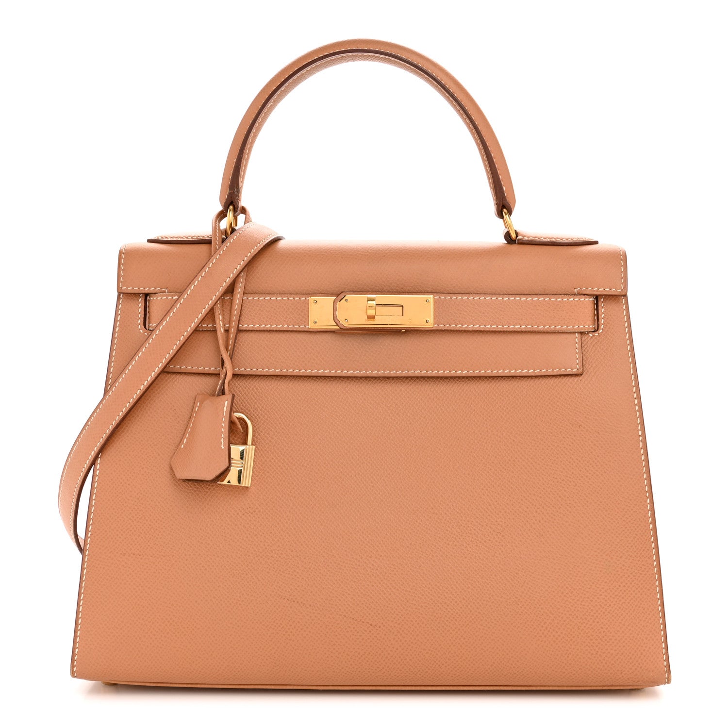 エルメス ケリー 28 外縫い Naturelle クシュベル ゴールド金具 HERMES