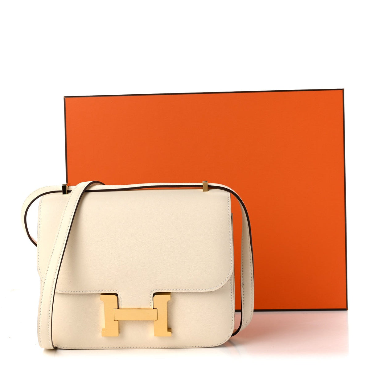 Hermes Mini Constance 18 Nata Swift Gold Hardware