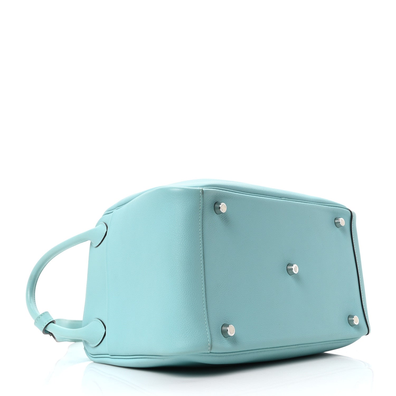 HERMES LINDY 30 BLEU ATOLL TAURILLON CLEMENCE SILVER HARDWARE
