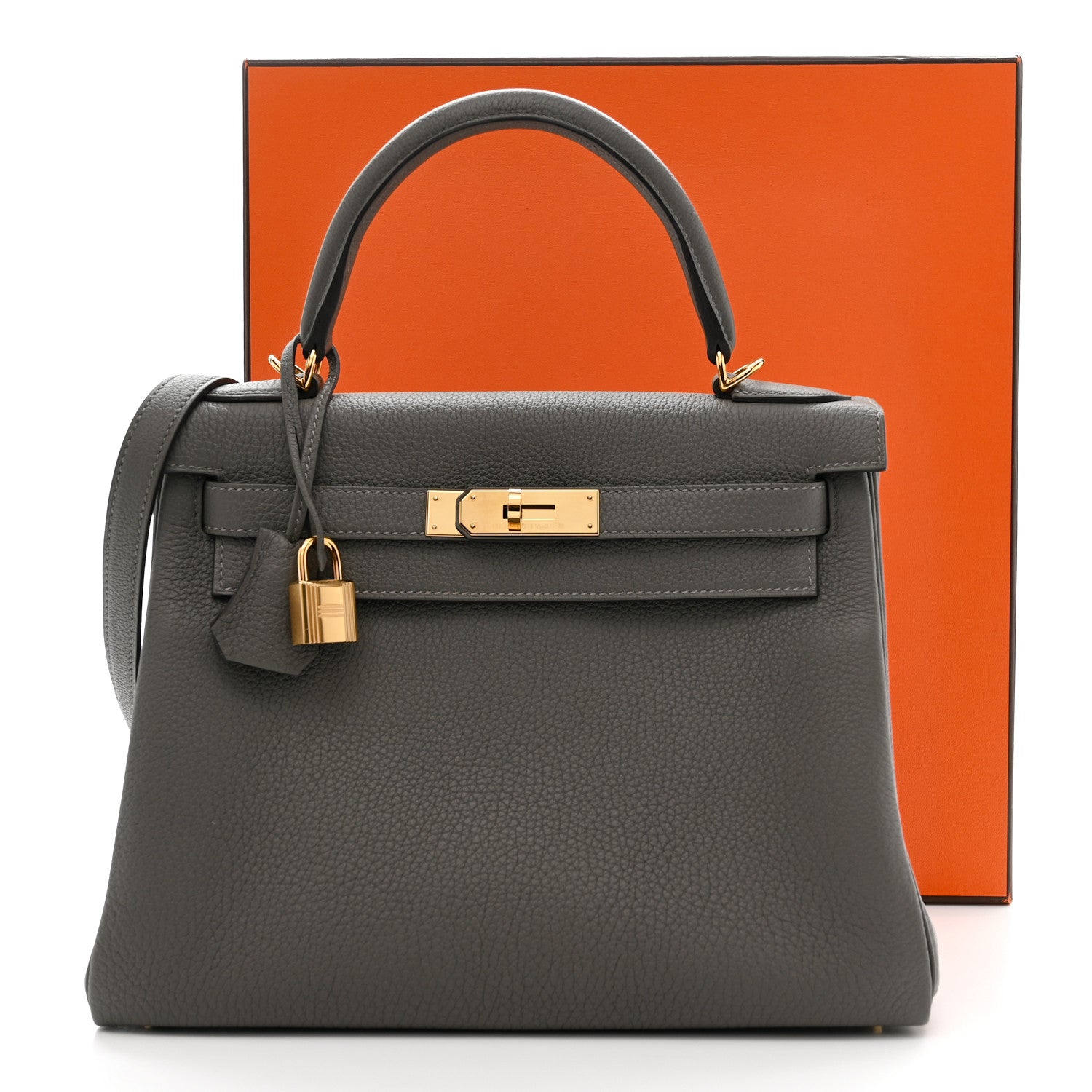エルメス ケリー 28 内縫い Gris Meyer トゴ ゴールド金具 HERMES KELLY 28 RETOURNE GRIS MEYER TOGO GOLD HARDWARE