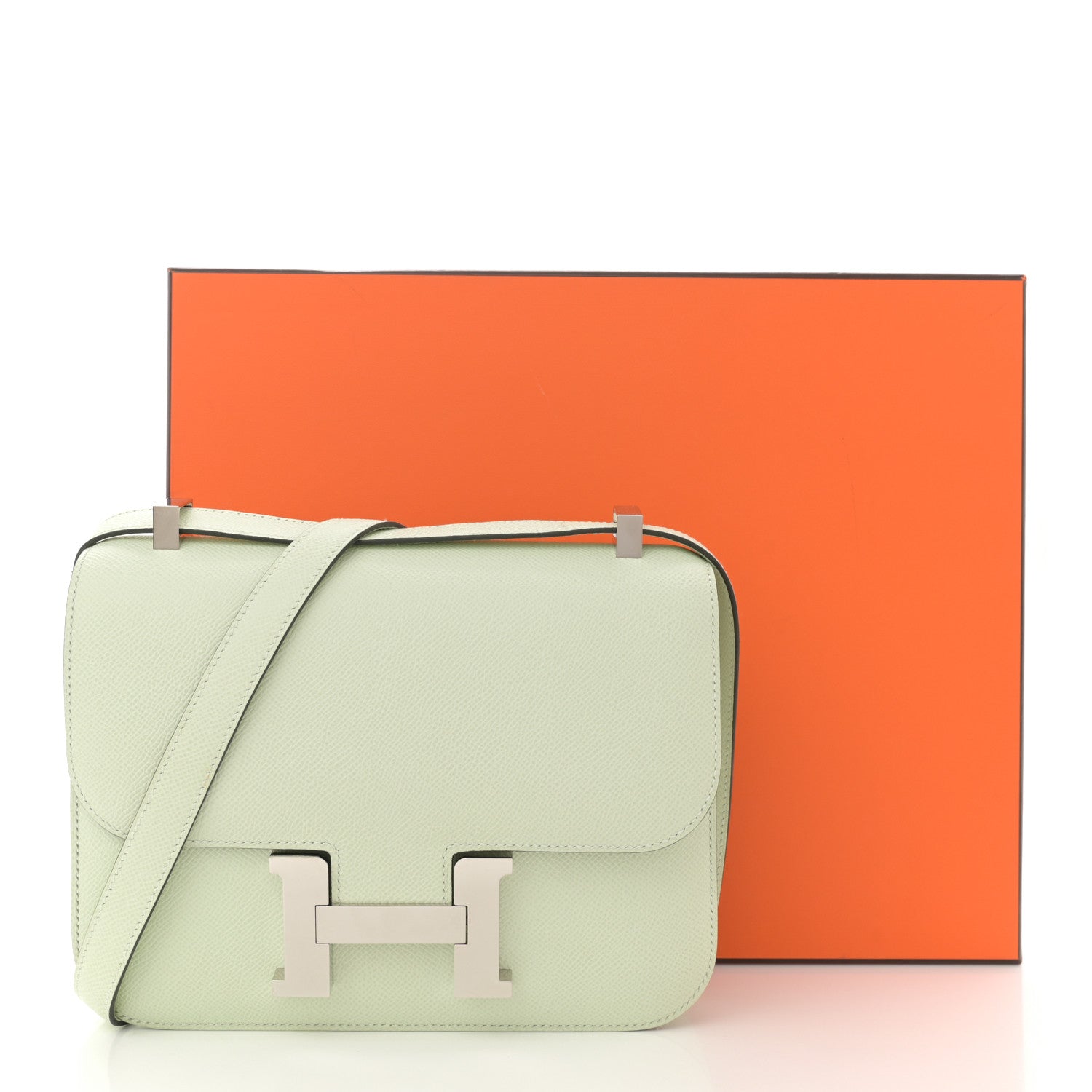 エルメス コンスタンス 24 Vert Fizz エプソン シルバー金具 HERMES CONSTANCE 24 VERT FIZZ EPSOM SILVER HARDWARE